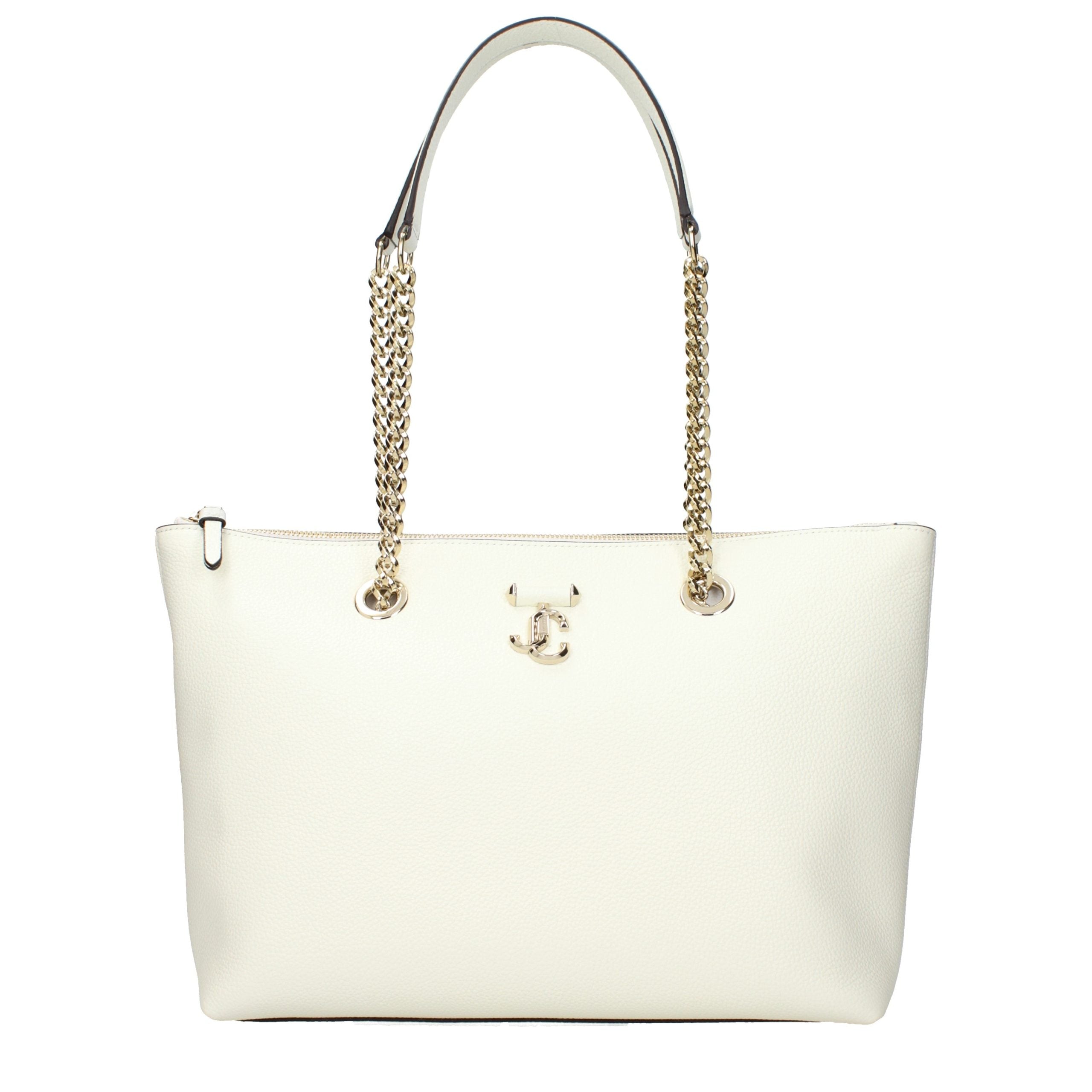 Jimmy Choo White Leather Shoulder Bag - Timeless Luxury Elegance