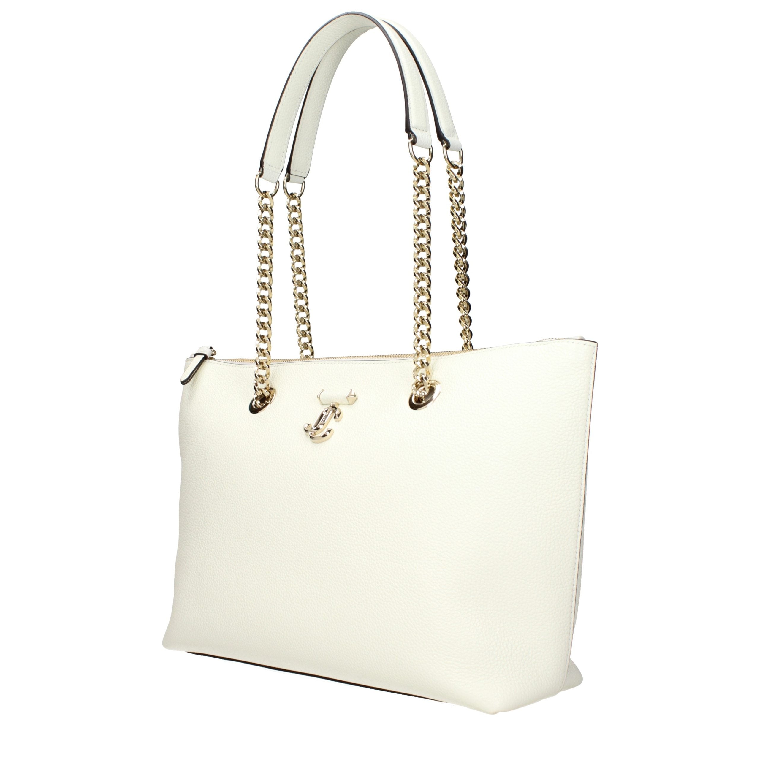 Jimmy Choo White Leather Shoulder Bag - Timeless Luxury Elegance