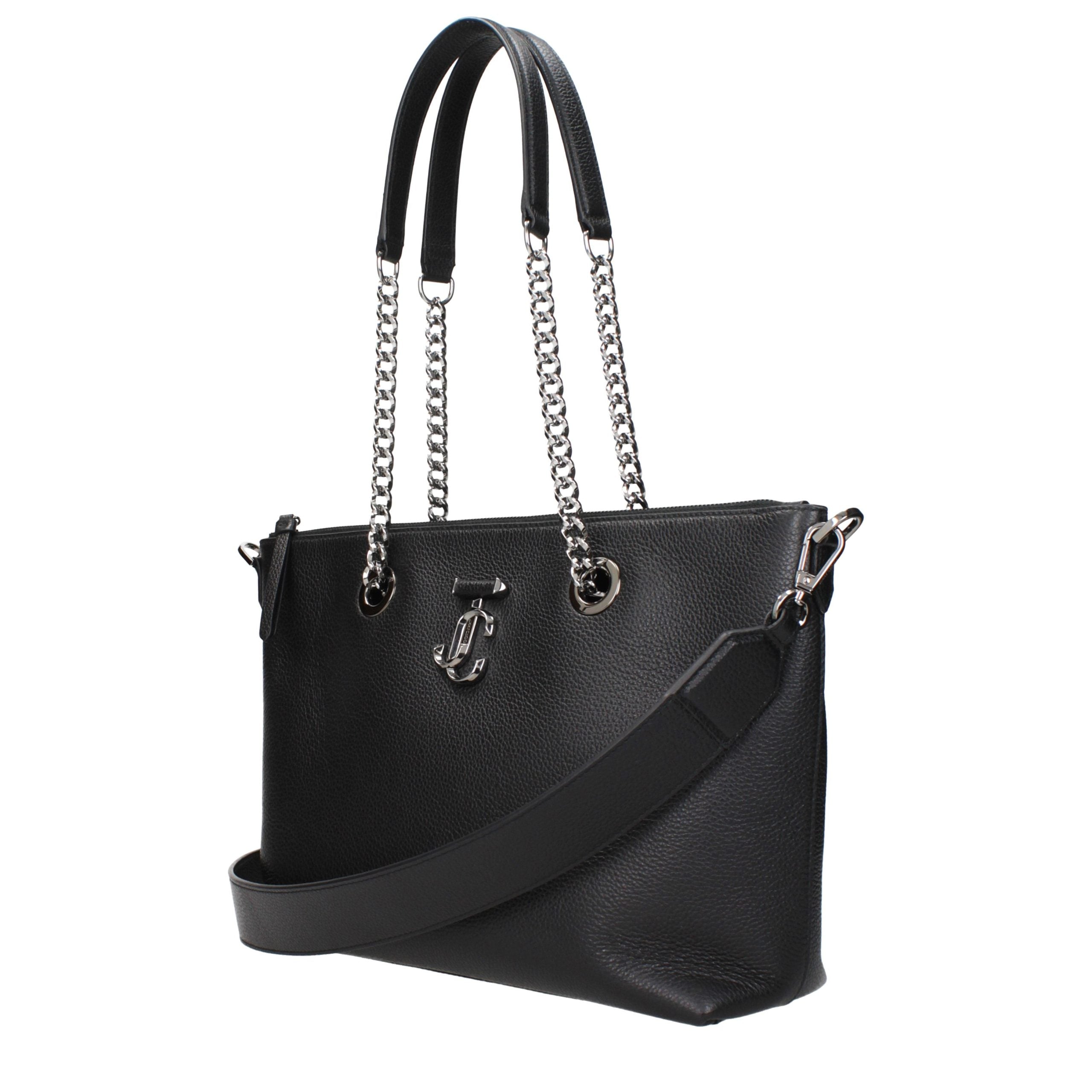 Discover the Jimmy Choo Black Leather Shoulder Bag, a masterpiece of exquisite craftsmanship and timeless elegance, perfect for elevating any ensemble with luxurious allure.
