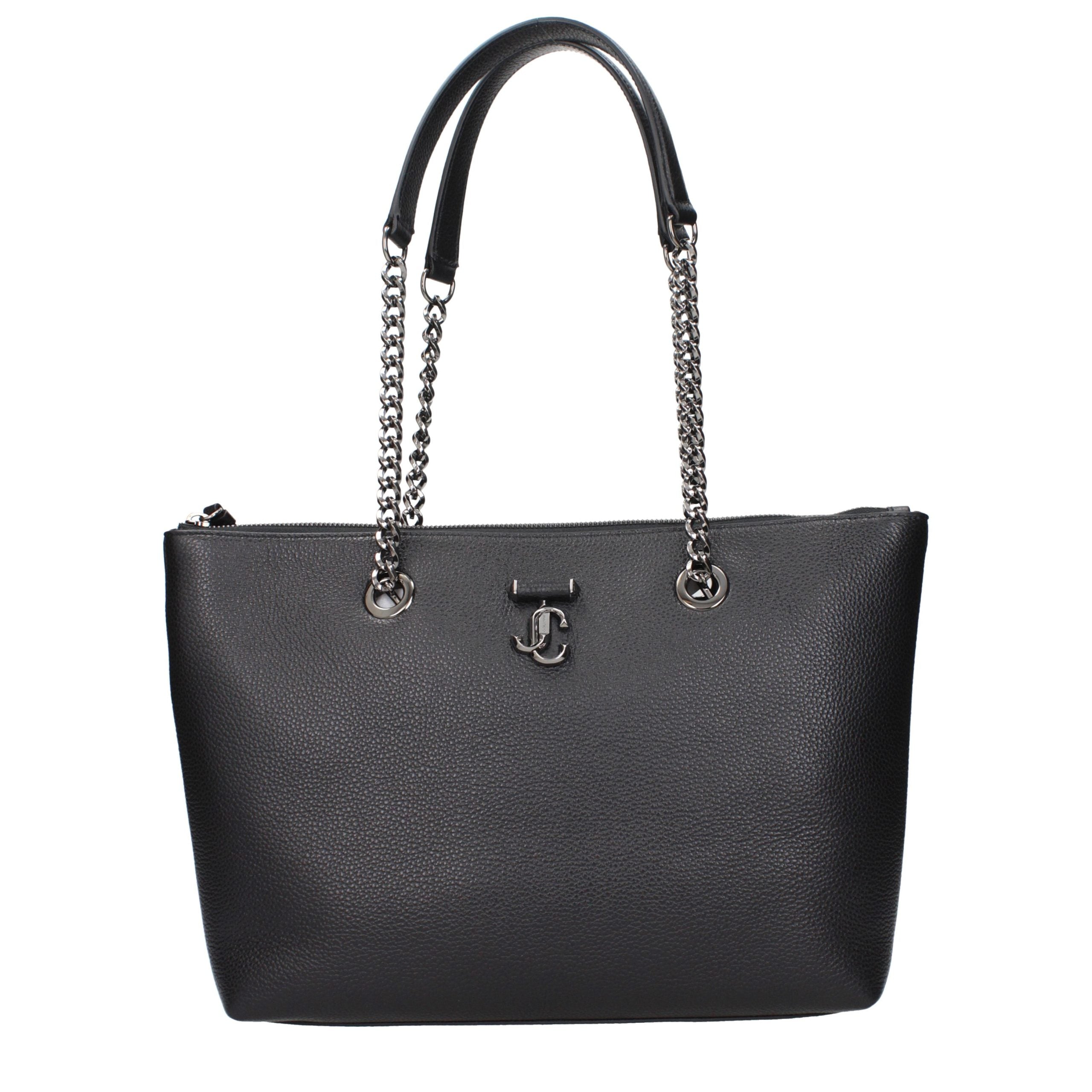 Jimmy Choo Black Leather Shoulder Bag - Timeless Luxury Accessory