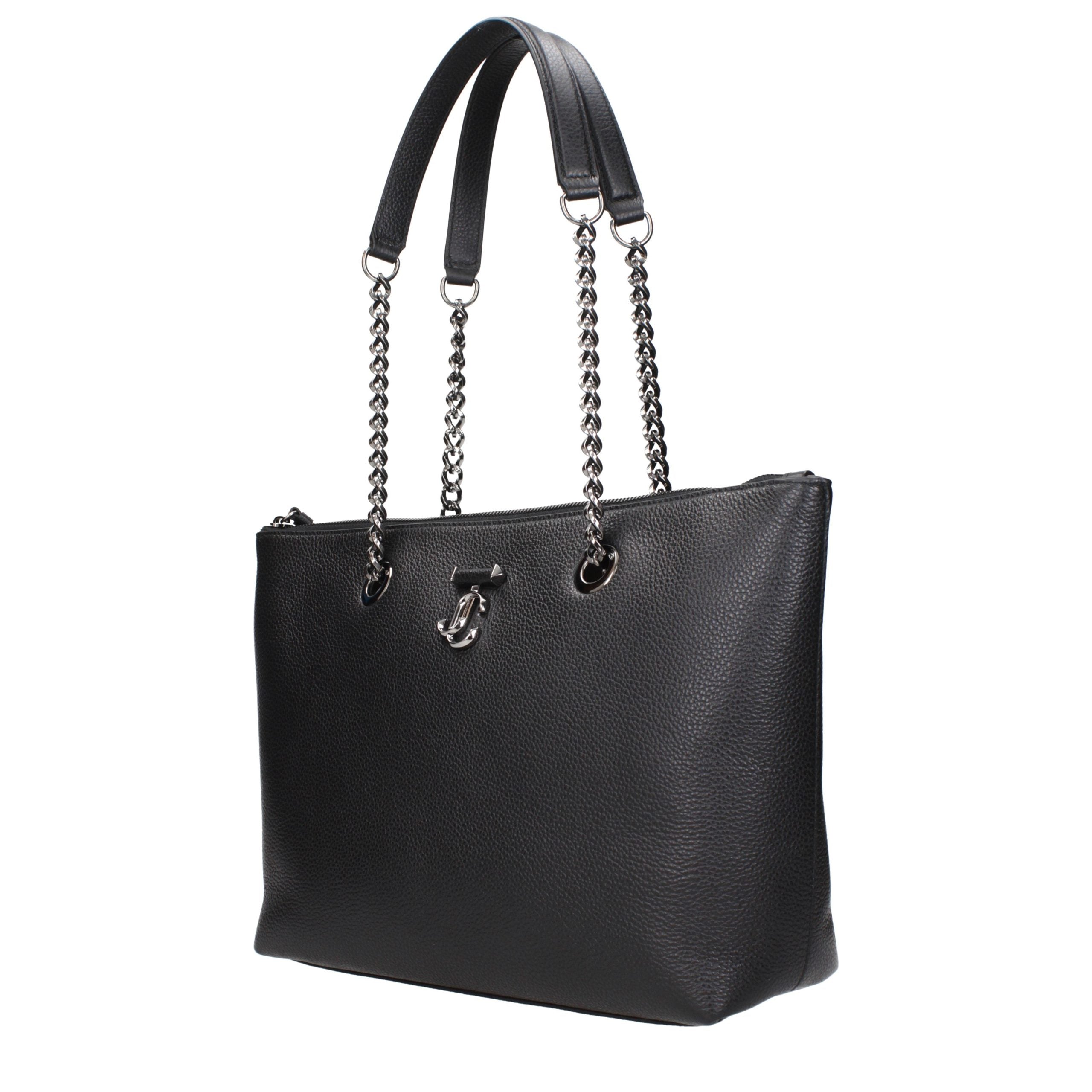 Jimmy Choo Black Leather Shoulder Bag - Timeless Luxury Elegance