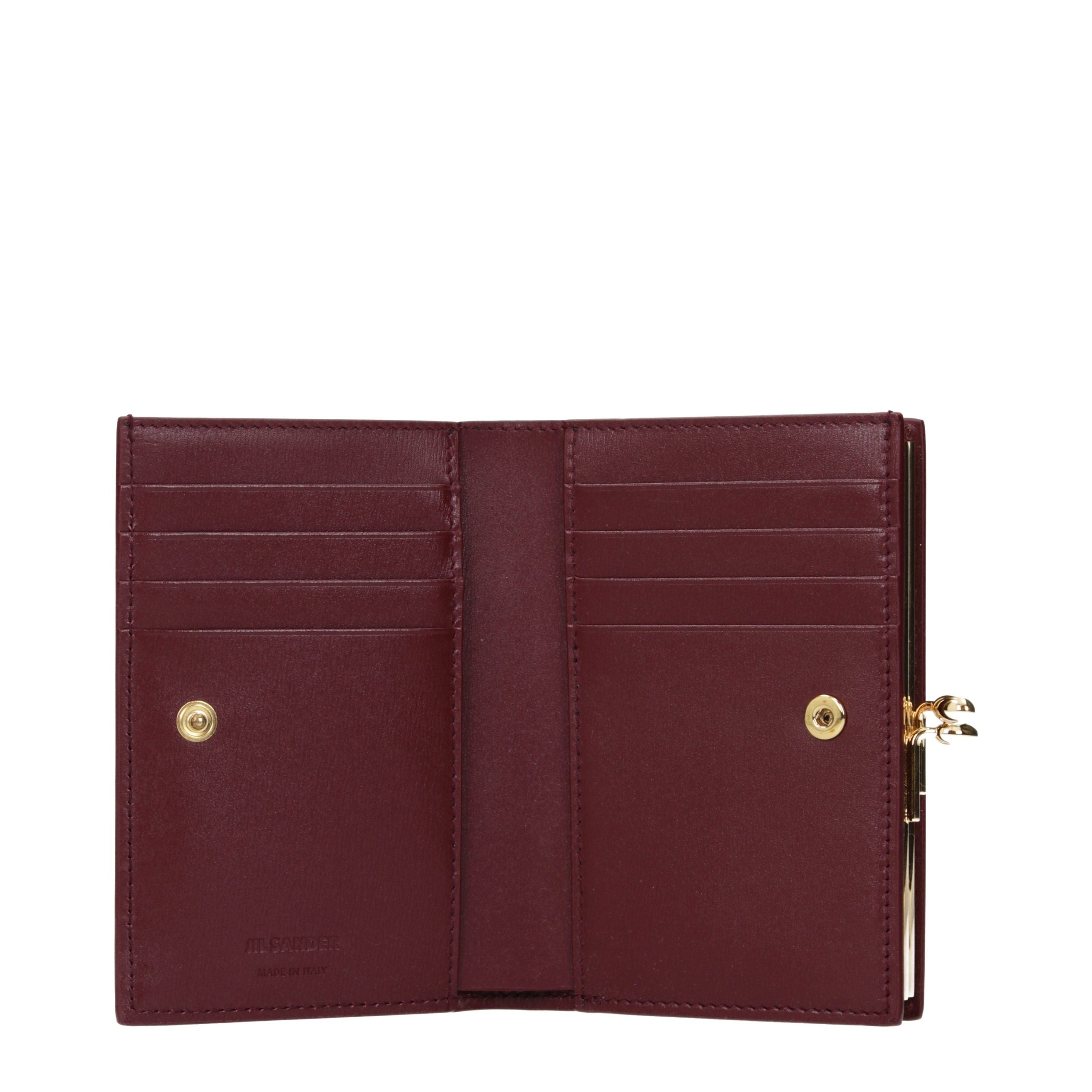 Indulge in the exquisite allure of the Jil Sander Red Leather Wallet, a symbol of refined craftsmanship and timeless elegance, perfect for the discerning individual.