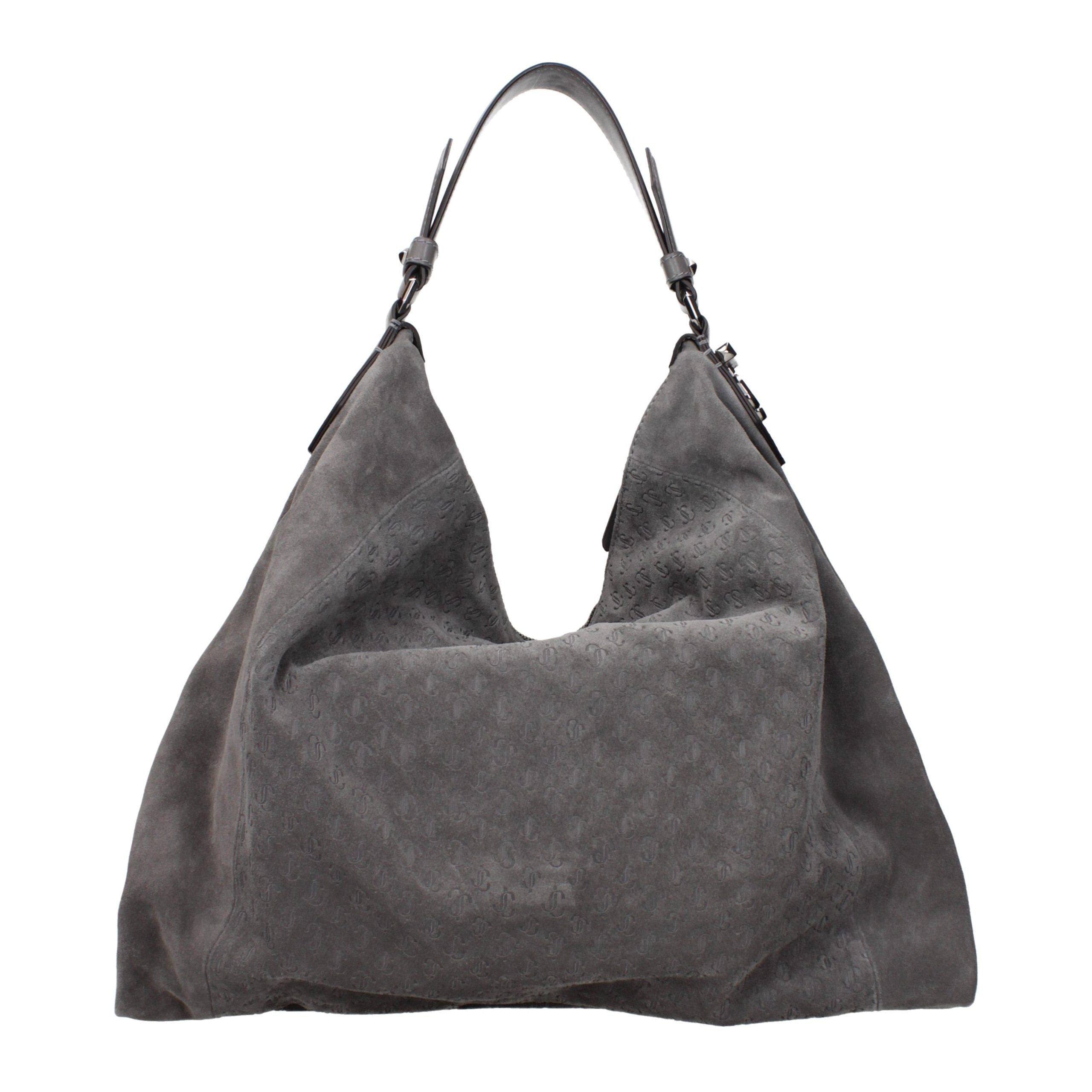 Jimmy Choo Gray Leather Shoulder Bag - Timeless Luxury Accessory