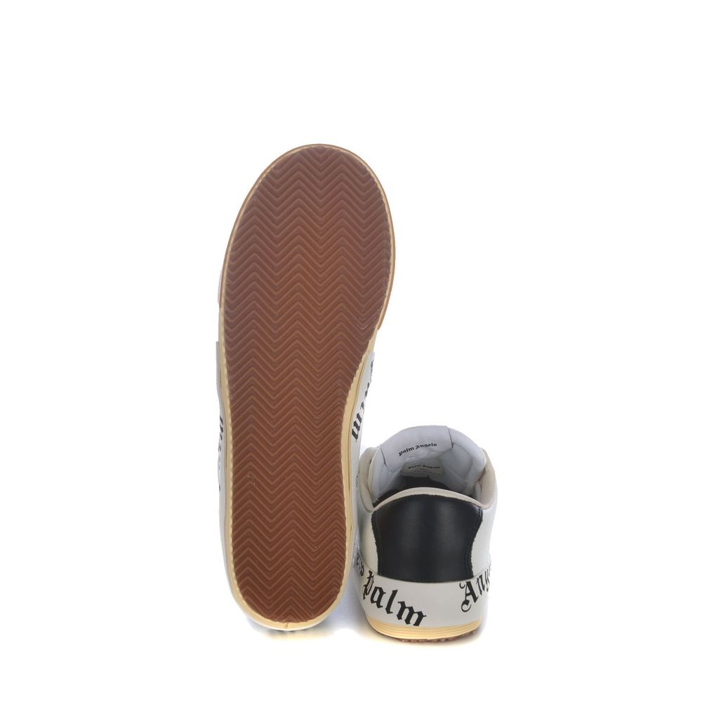 Palm Angels Beige Calfskin Low Top Sneakers - Luxury Footwear