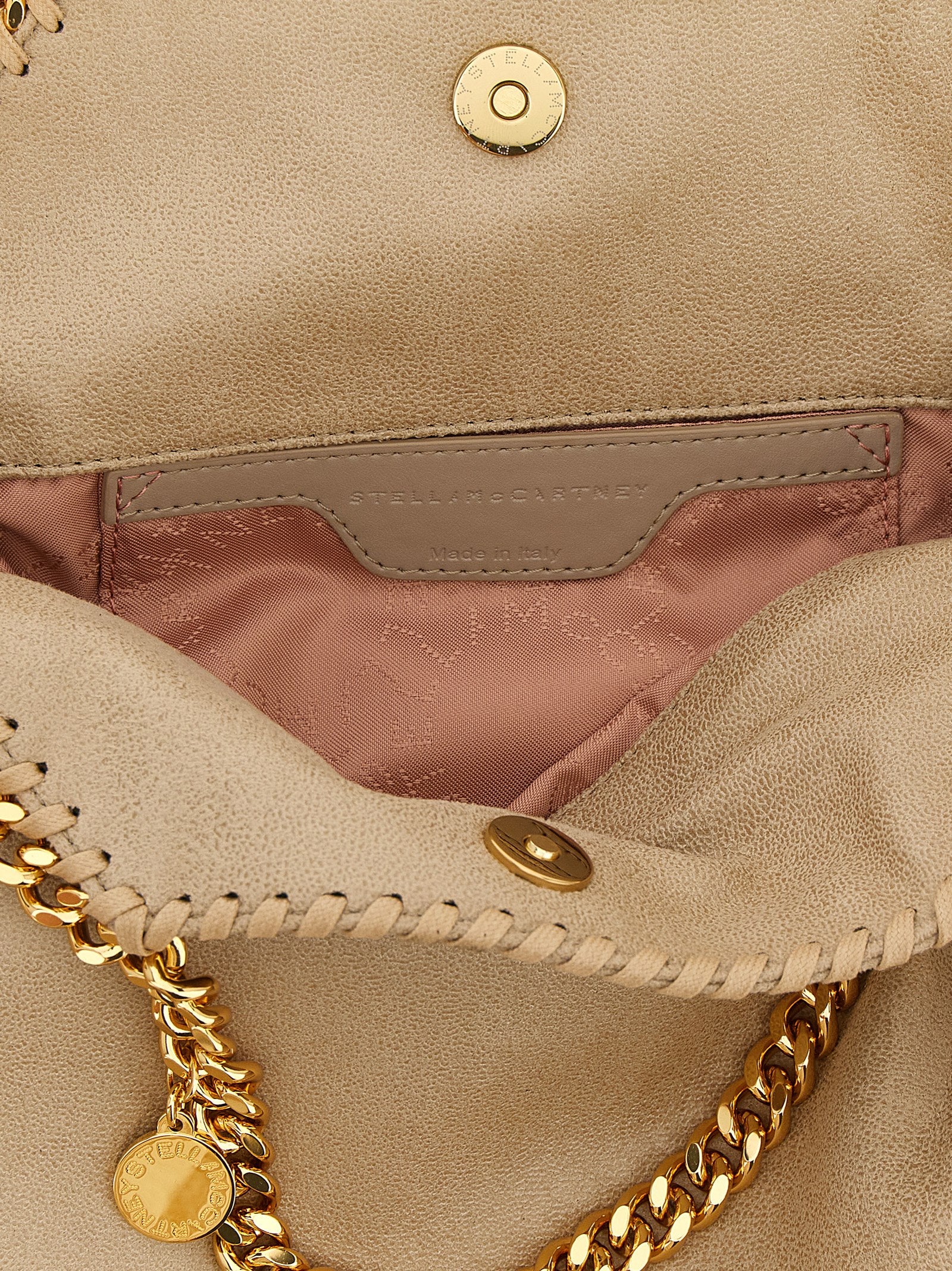 Discover the exquisite Stella McCartney Falabella Mini shoulder bag, a sustainable luxury piece crafted from 100% polyester, embodying elegance and eco-conscious fashion.