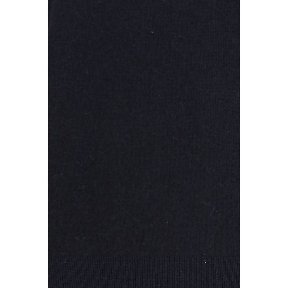Indulge in the exquisite Brioni Blue Cashmere Turtleneck, a masterpiece of vanisé knitting and luxurious comfort, perfect for those who embody elegance and sophistication.
