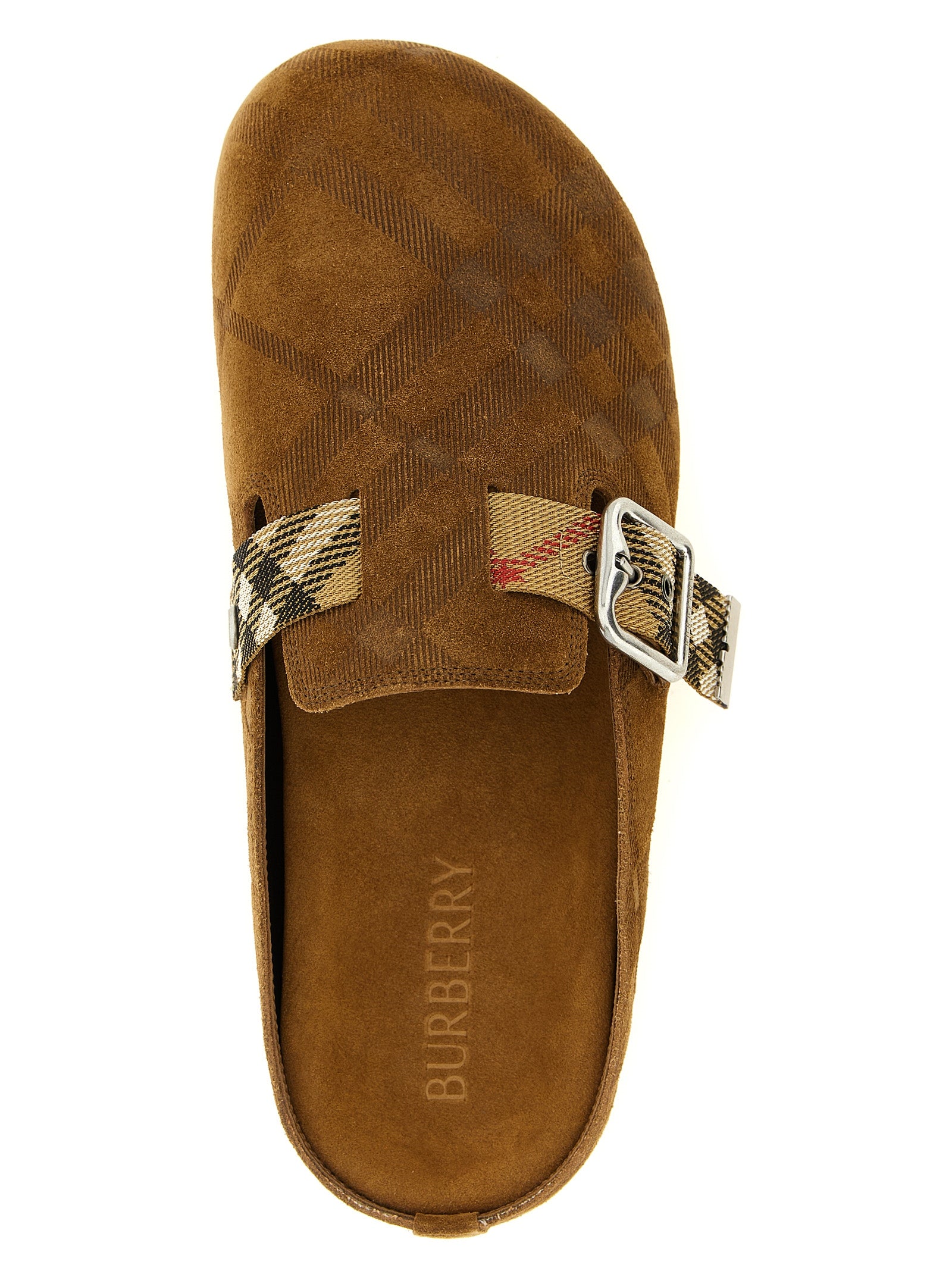 Burberry Brown Leather Clogs - Timeless Elegance Redefined