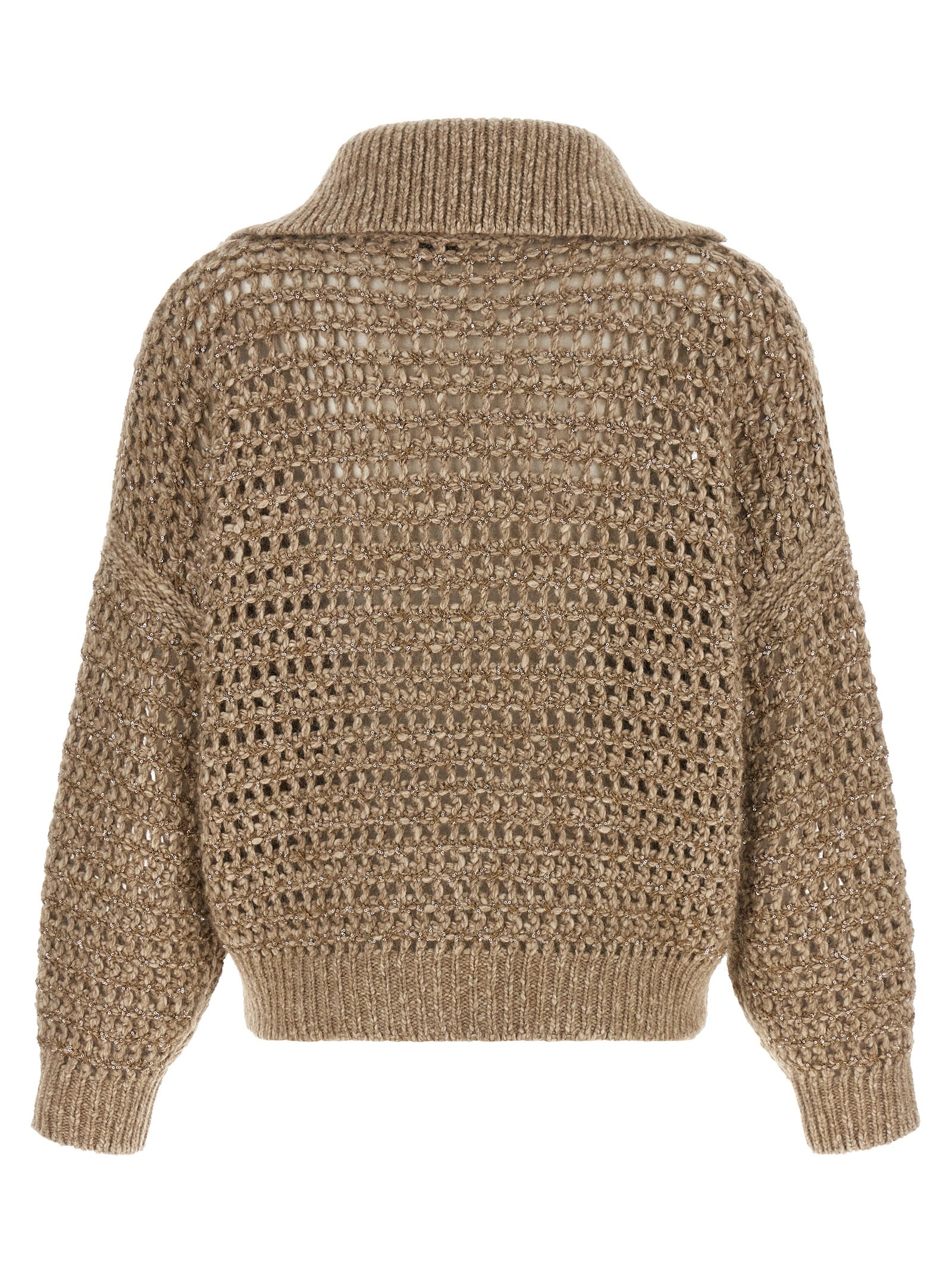 Brunello Cucinelli Beige Cardigan - Luxurious Knitwear Elegance