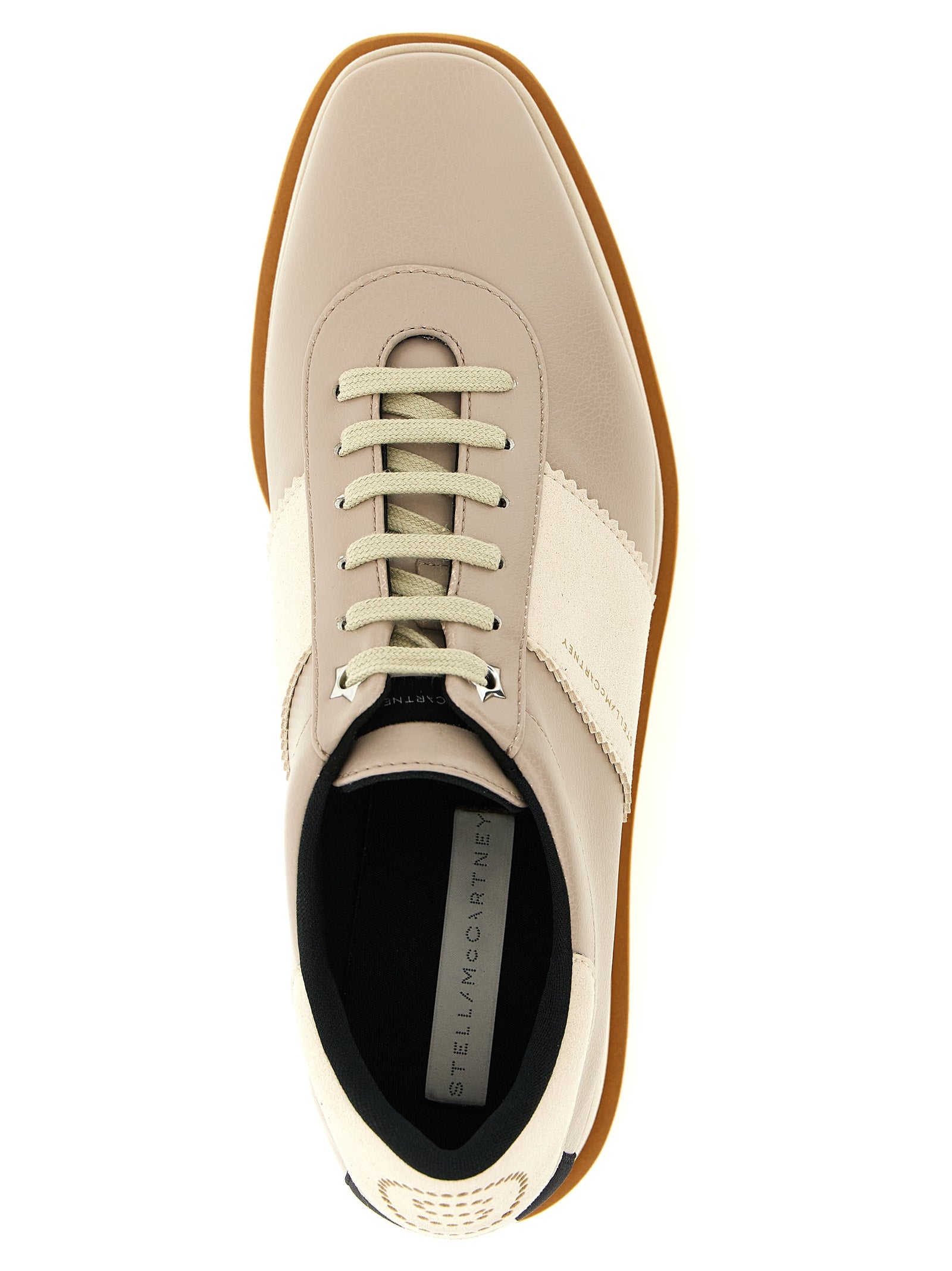 Stella McCartney Sneak-Elyse Platform Sneakers - Luxe Beige Elegance