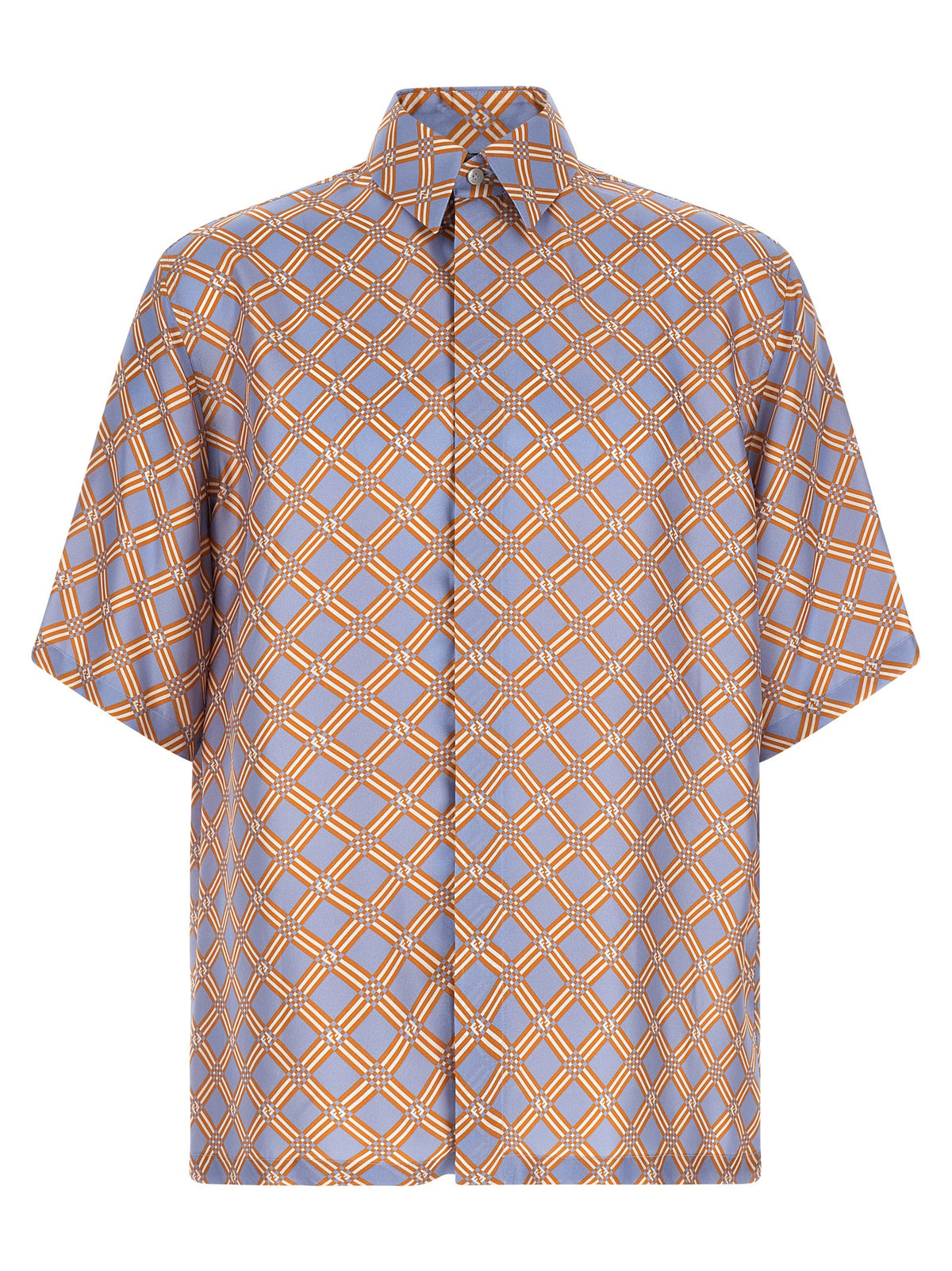 Fendi Multicolor Silk Blouse - Luxe Oversized Elegance