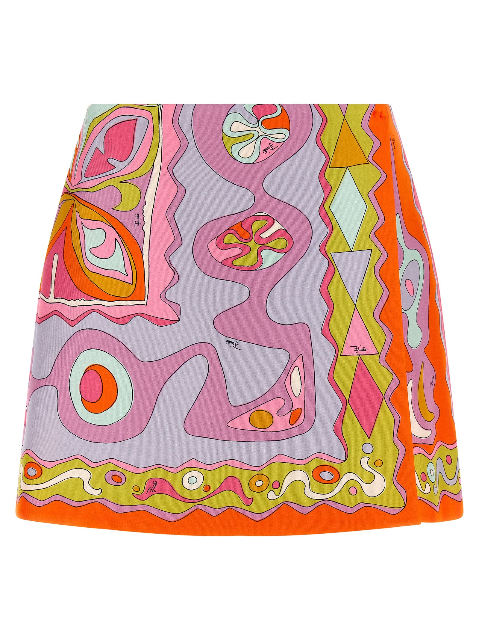 Emilio Pucci Multicolor Silk Long Skirt - Timeless Elegance