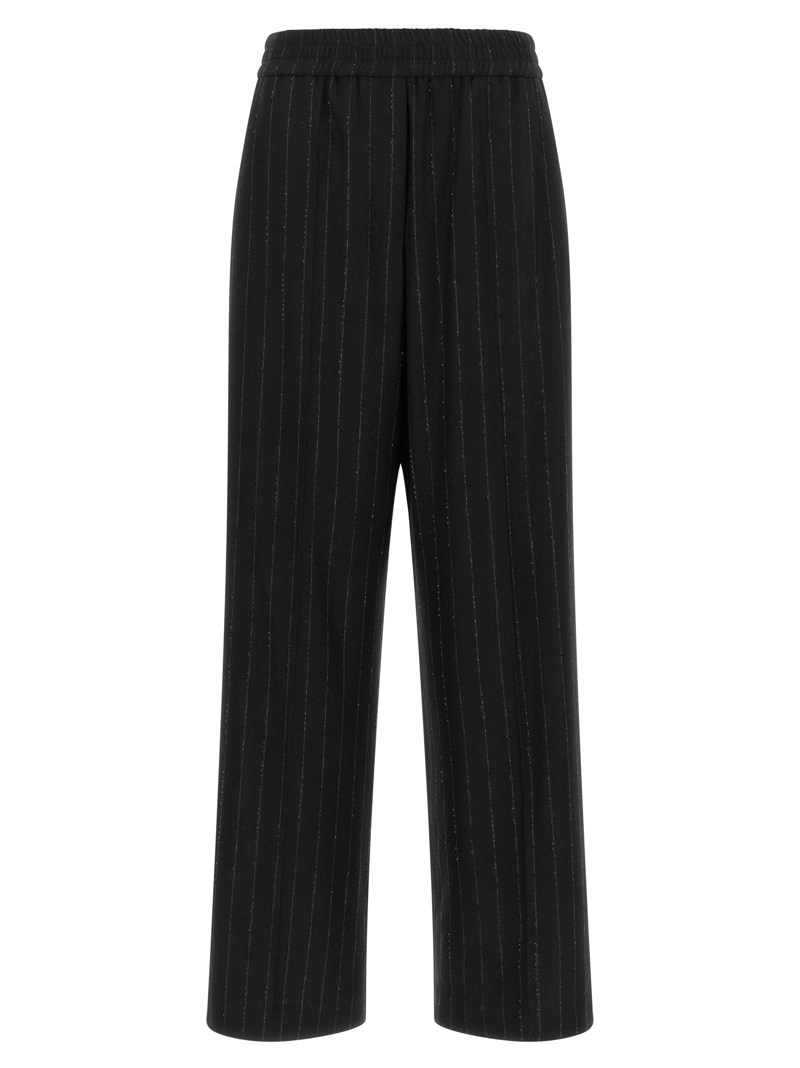 Brunello Cucinelli Blue Virgin Wool Casual Pants - Effortless Luxury