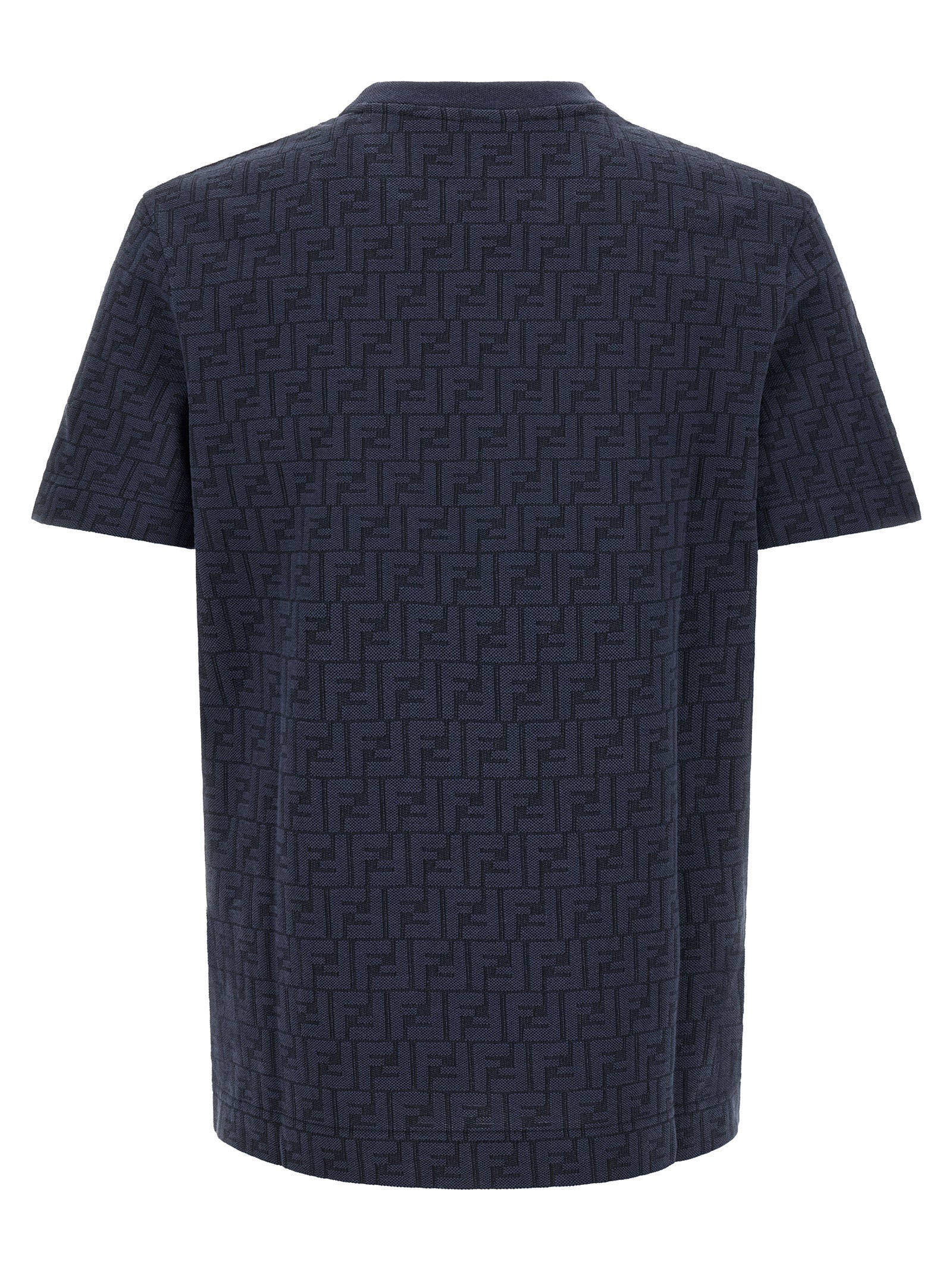 Fendi Blue Cotton T-Shirt - Timeless Elegance in Luxury Fashion