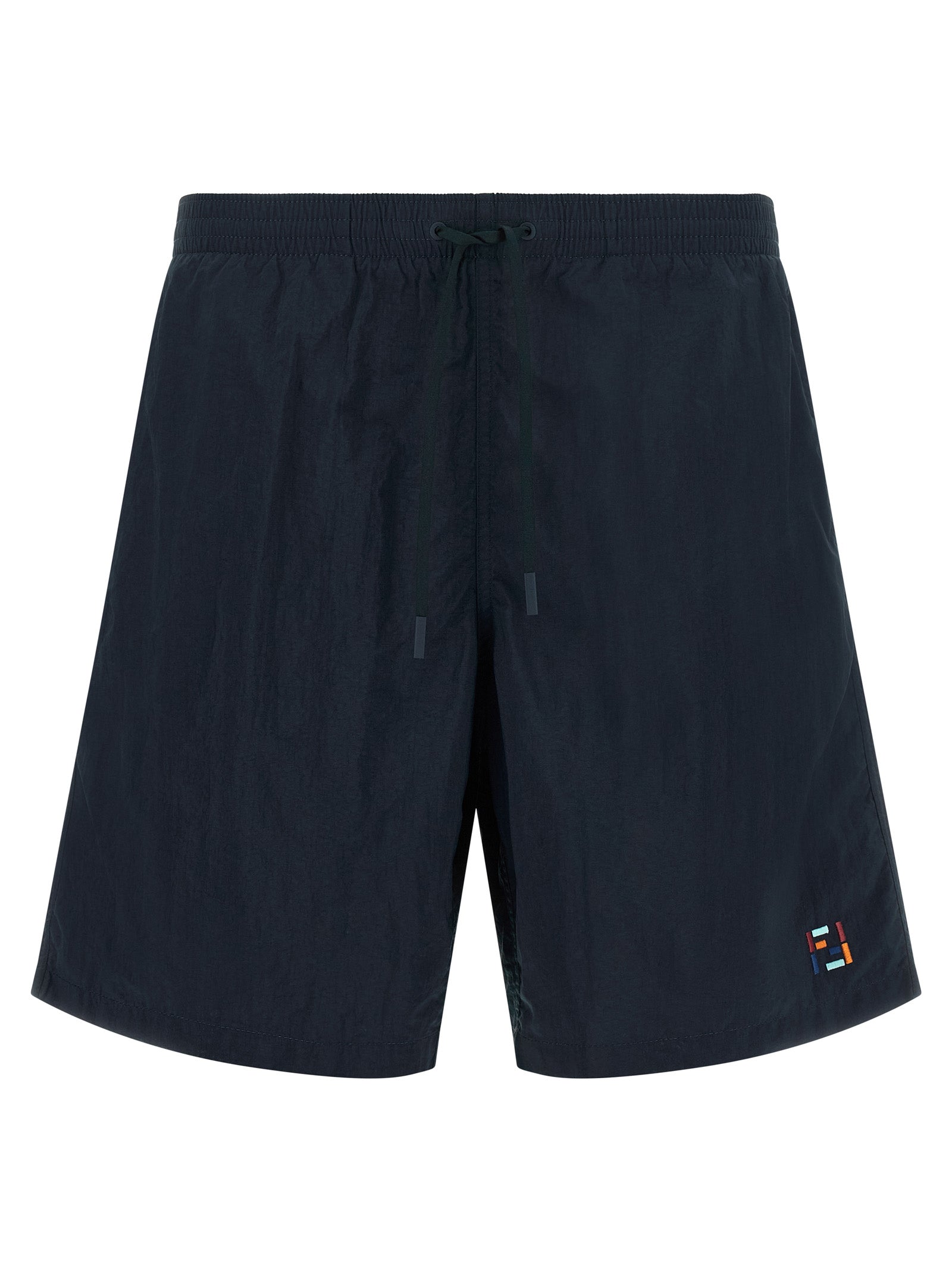 Fendi Blue Polyamide Swim Shorts - Elevate Your Resort Elegance