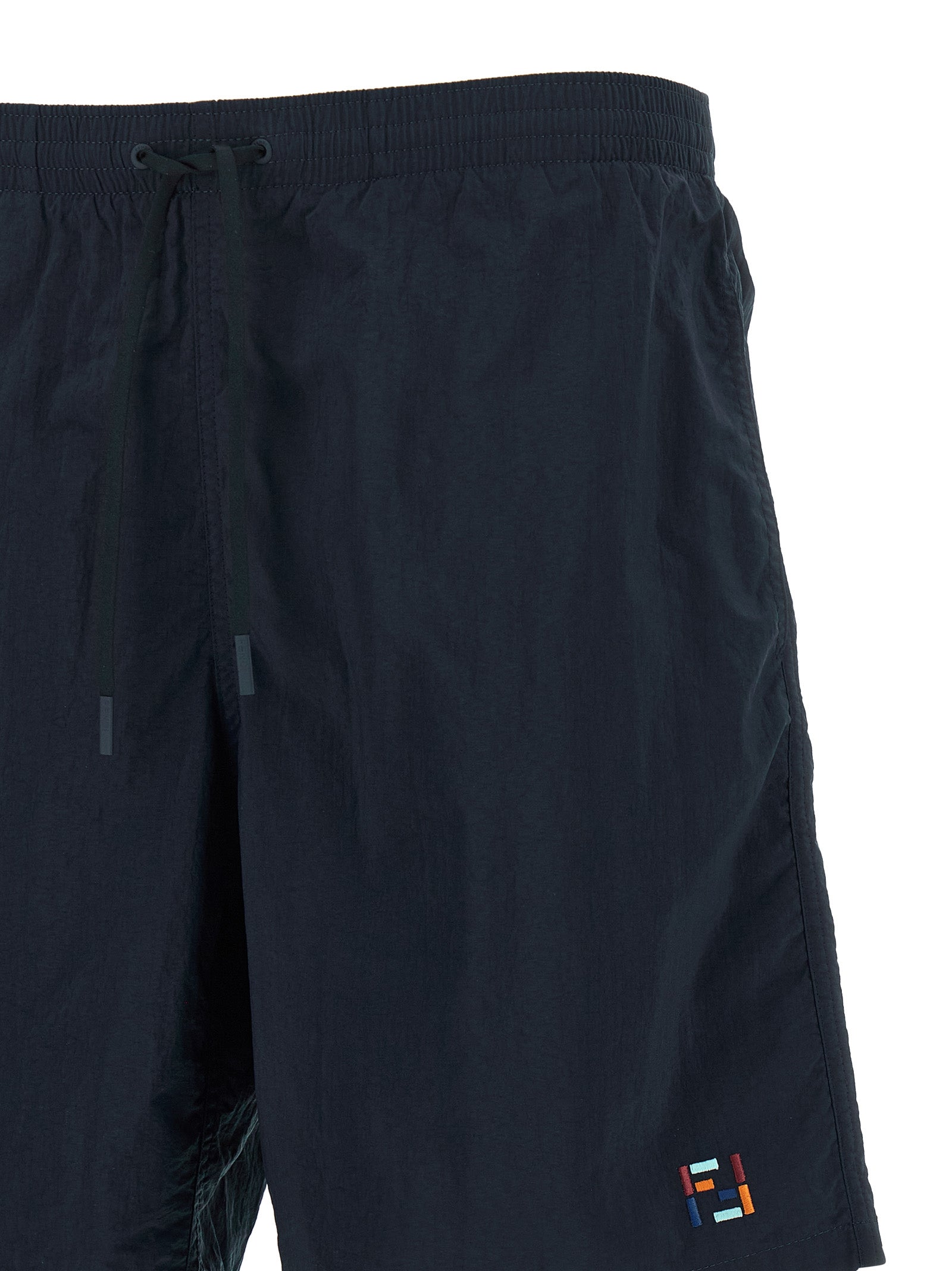 Fendi Blue Polyamide Swim Shorts - Elevate Your Resort Elegance