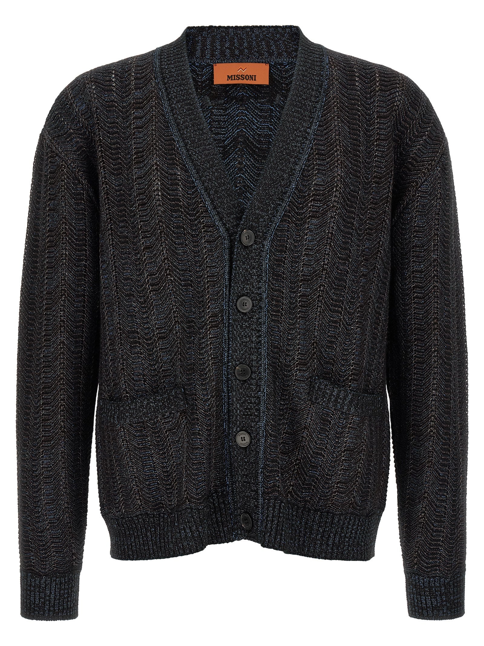 Missoni Blue Viscose Cardigan - Elevate Your Luxury Wardrobe