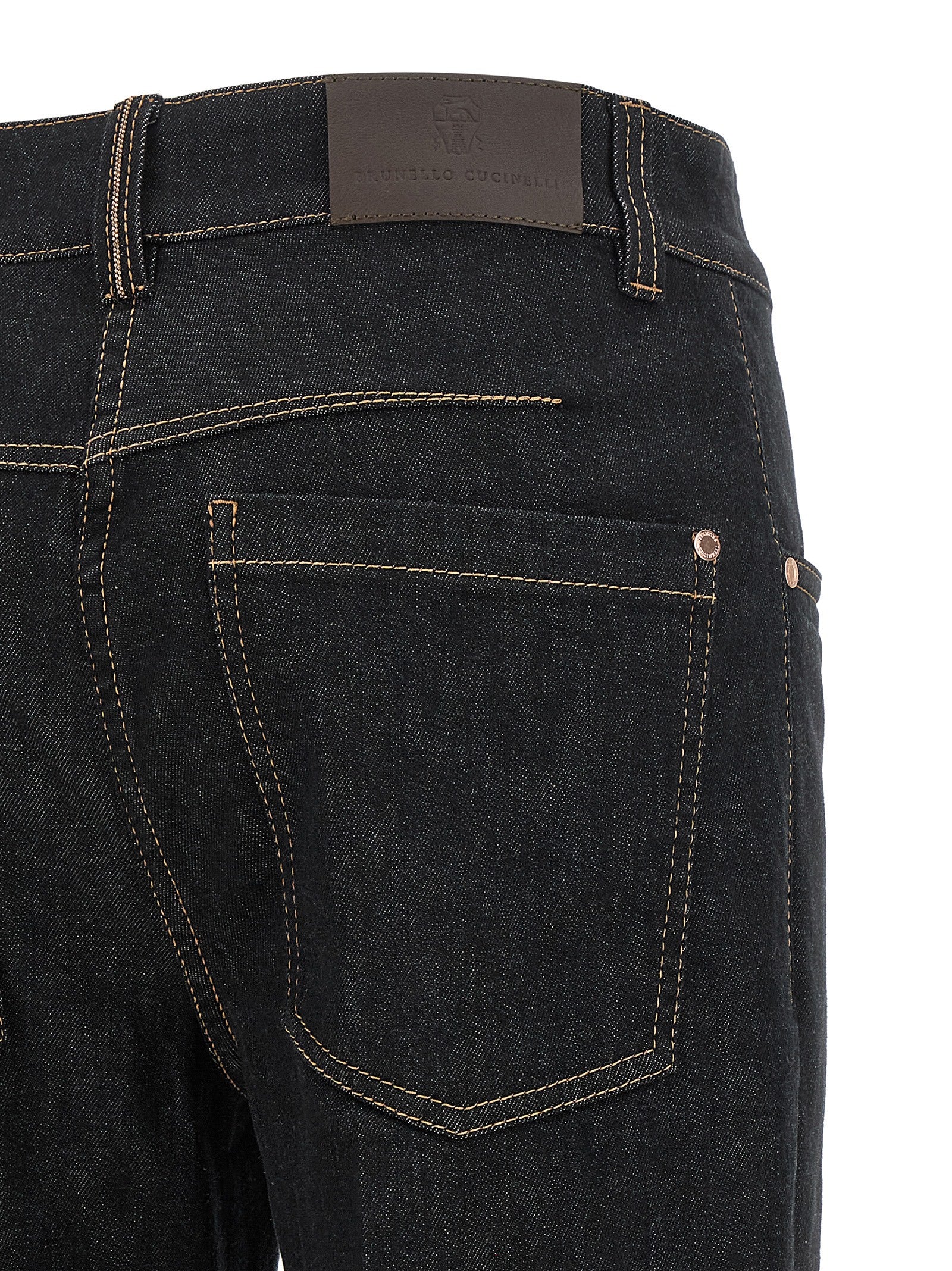 Brunello Cucinelli Blue Cotton Flared Jeans - Timeless Elegance