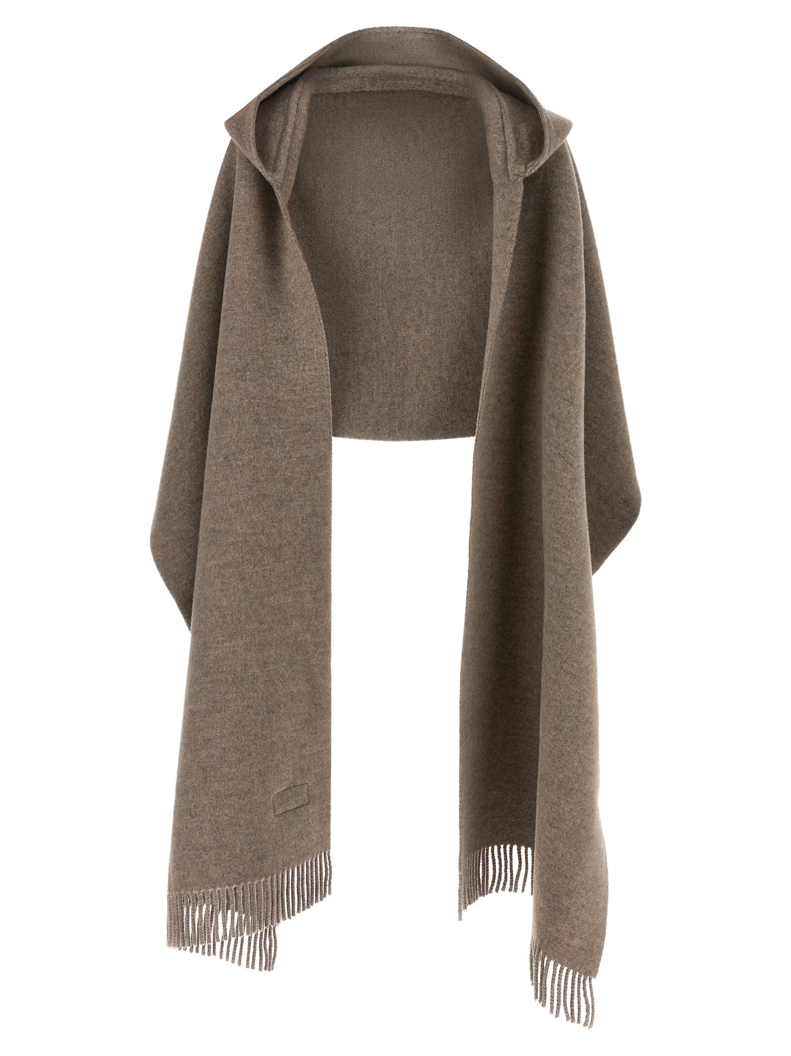 Brunello Cucinelli Brown Wool Scarf - Exquisite Luxury Accessory