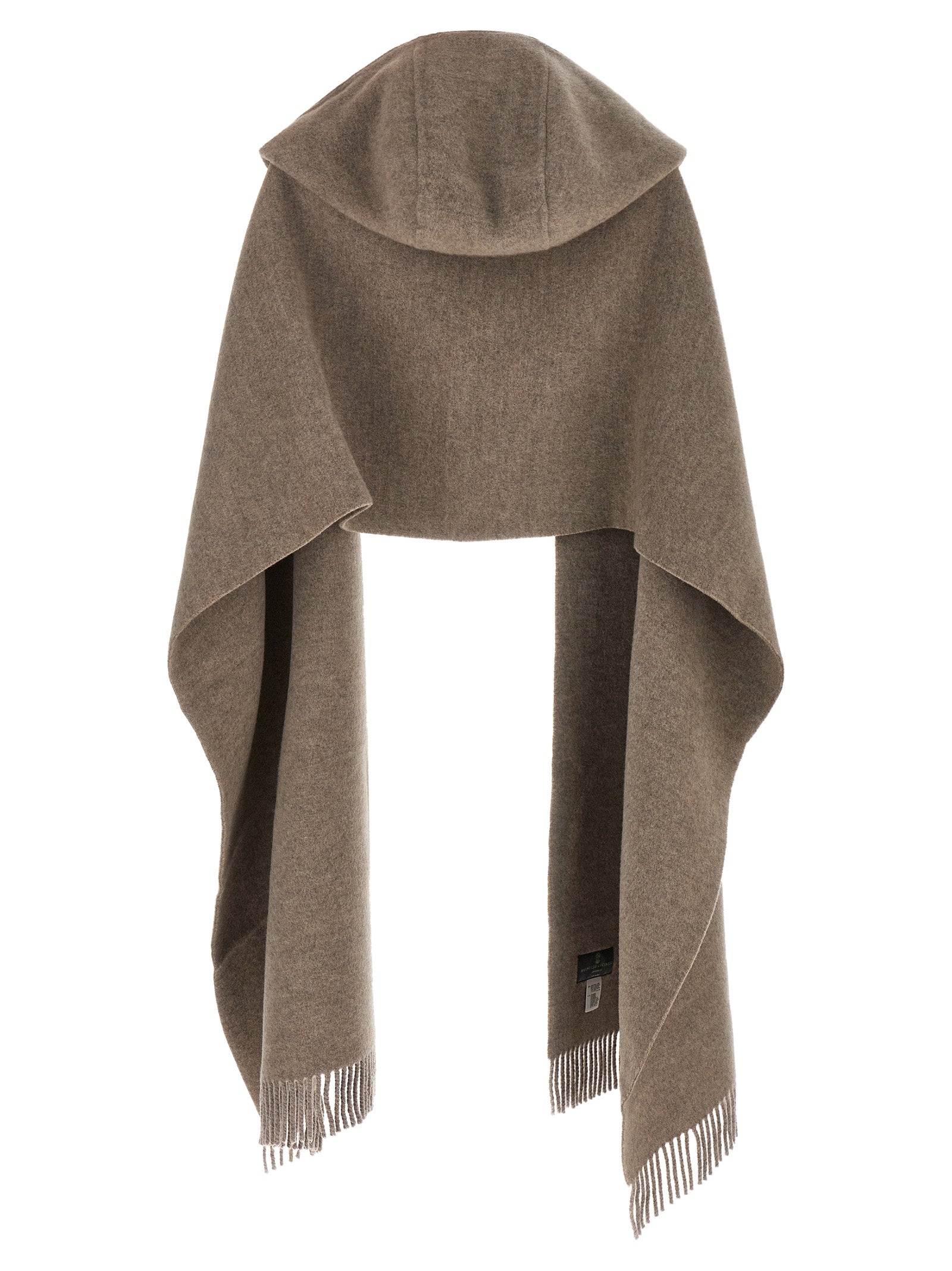 Brunello Cucinelli Brown Wool Scarf - Luxury Redefined