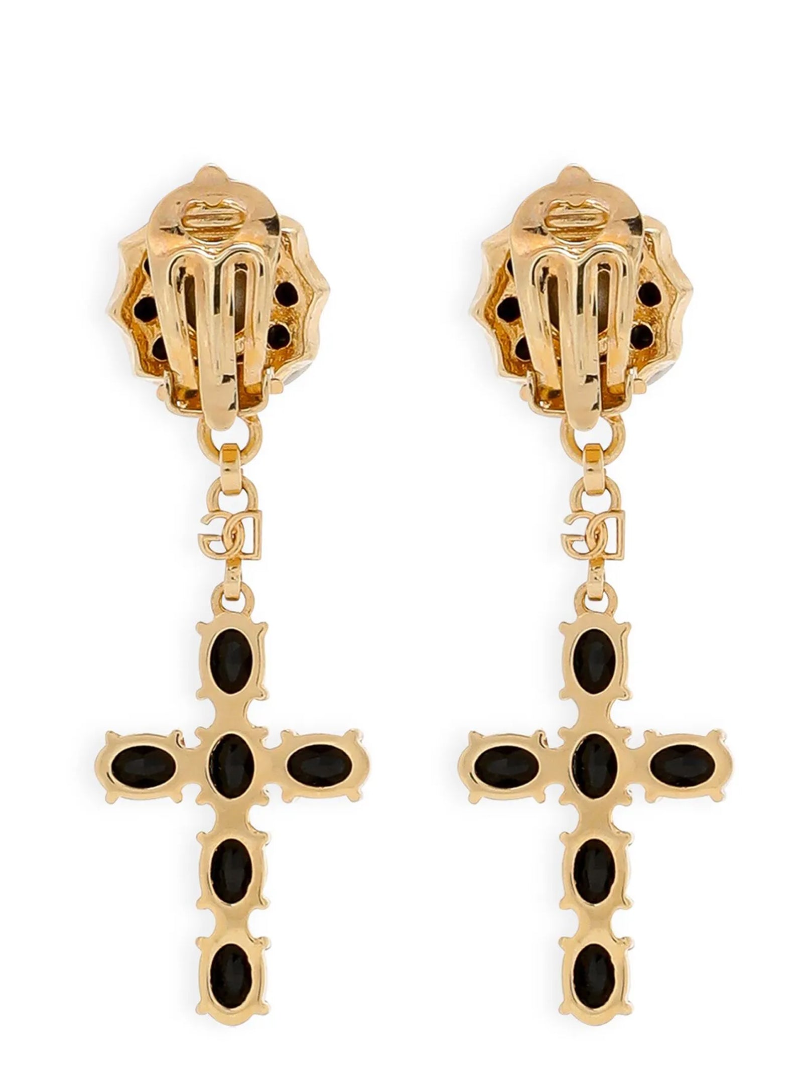 Dolce & Gabbana Gold Brass Earrings - Exquisite Luxury Statement