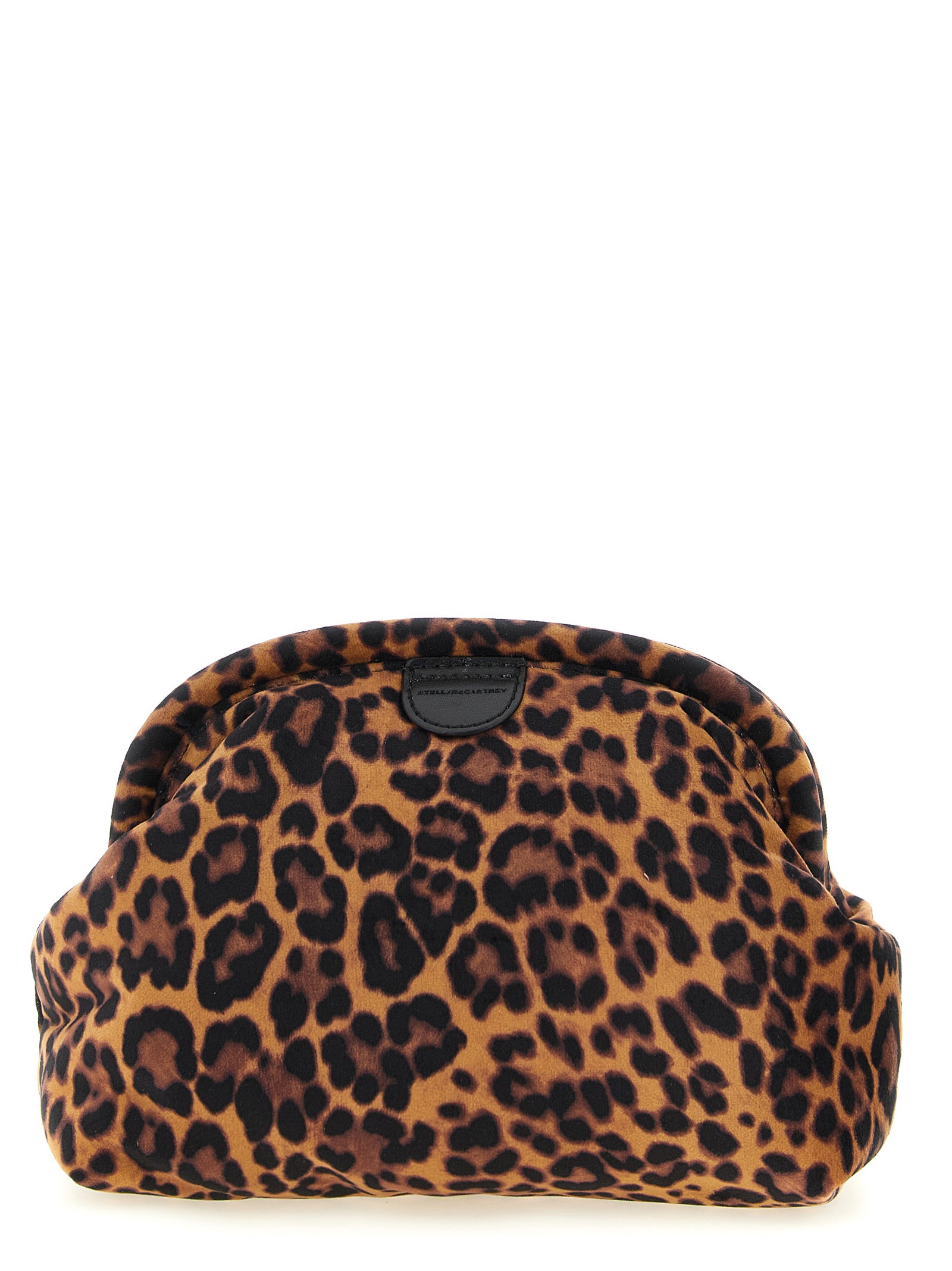 Stella McCartney Falabella Soft Clutch - Luxe Leopard Velvet
