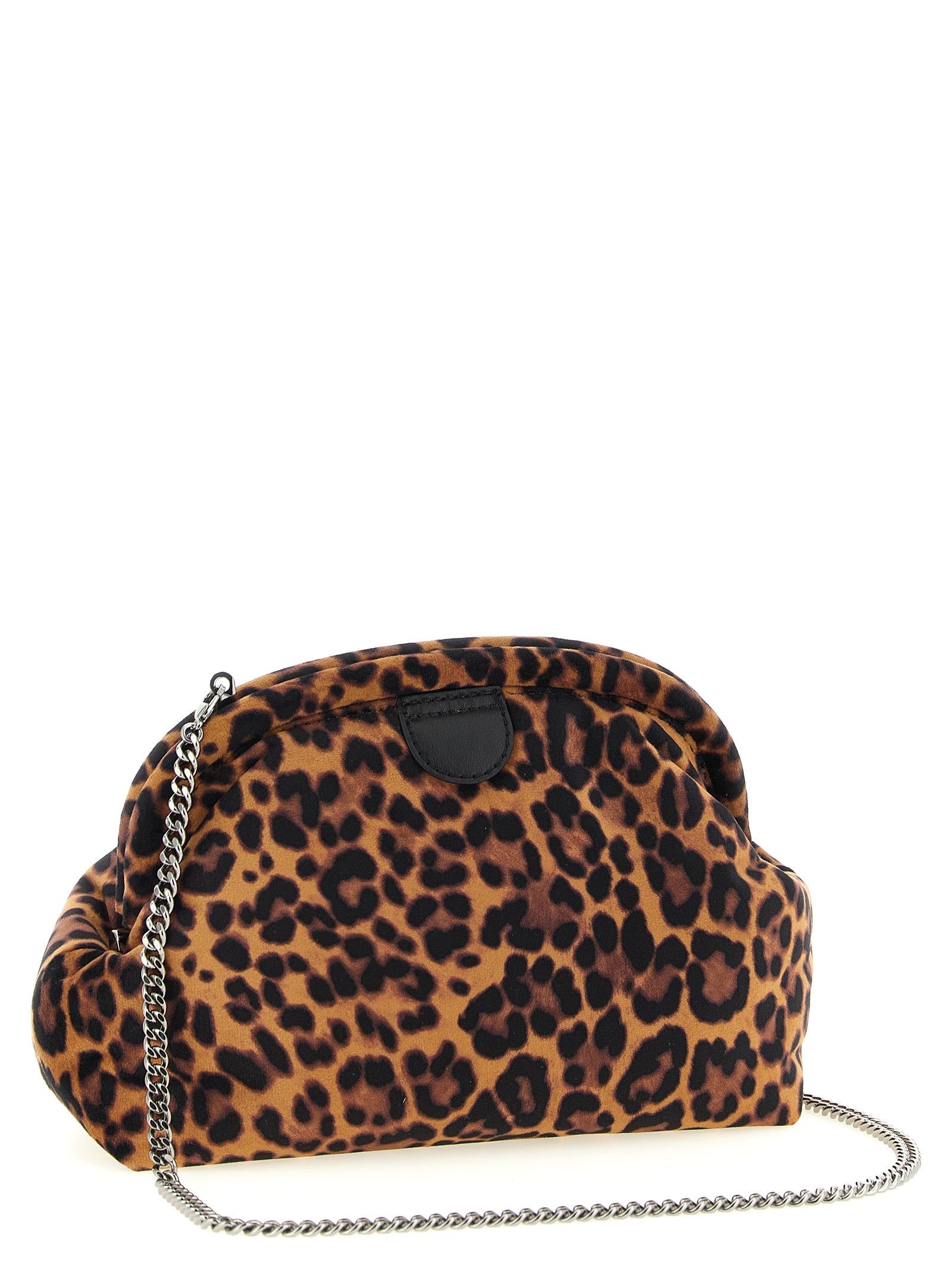 Stella McCartney Falabella Soft Clutch Bag - Luxe Leopard Velvet