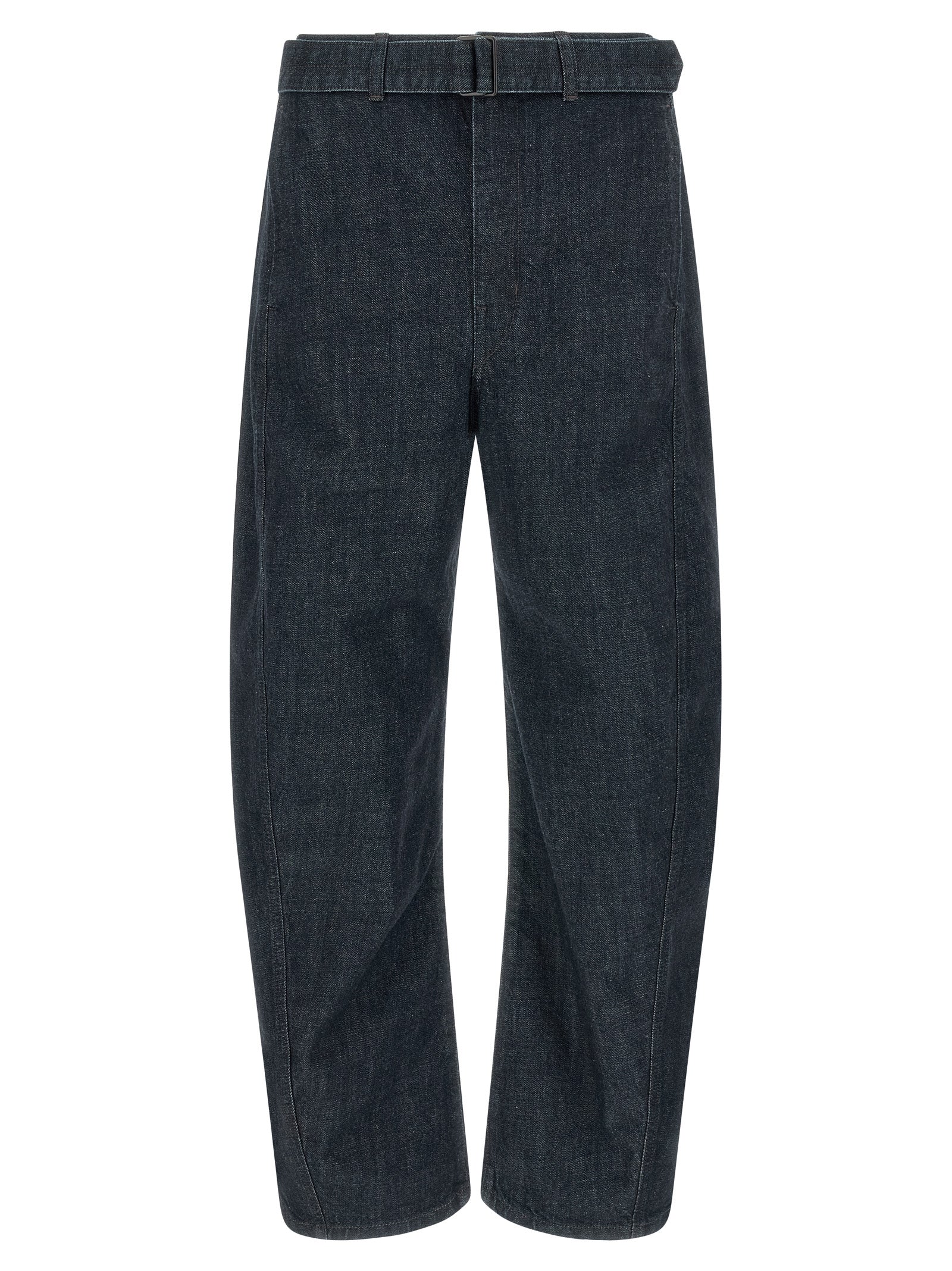 Lemaire Blue Cotton Tapered Jeans - Redefine Casual Luxury