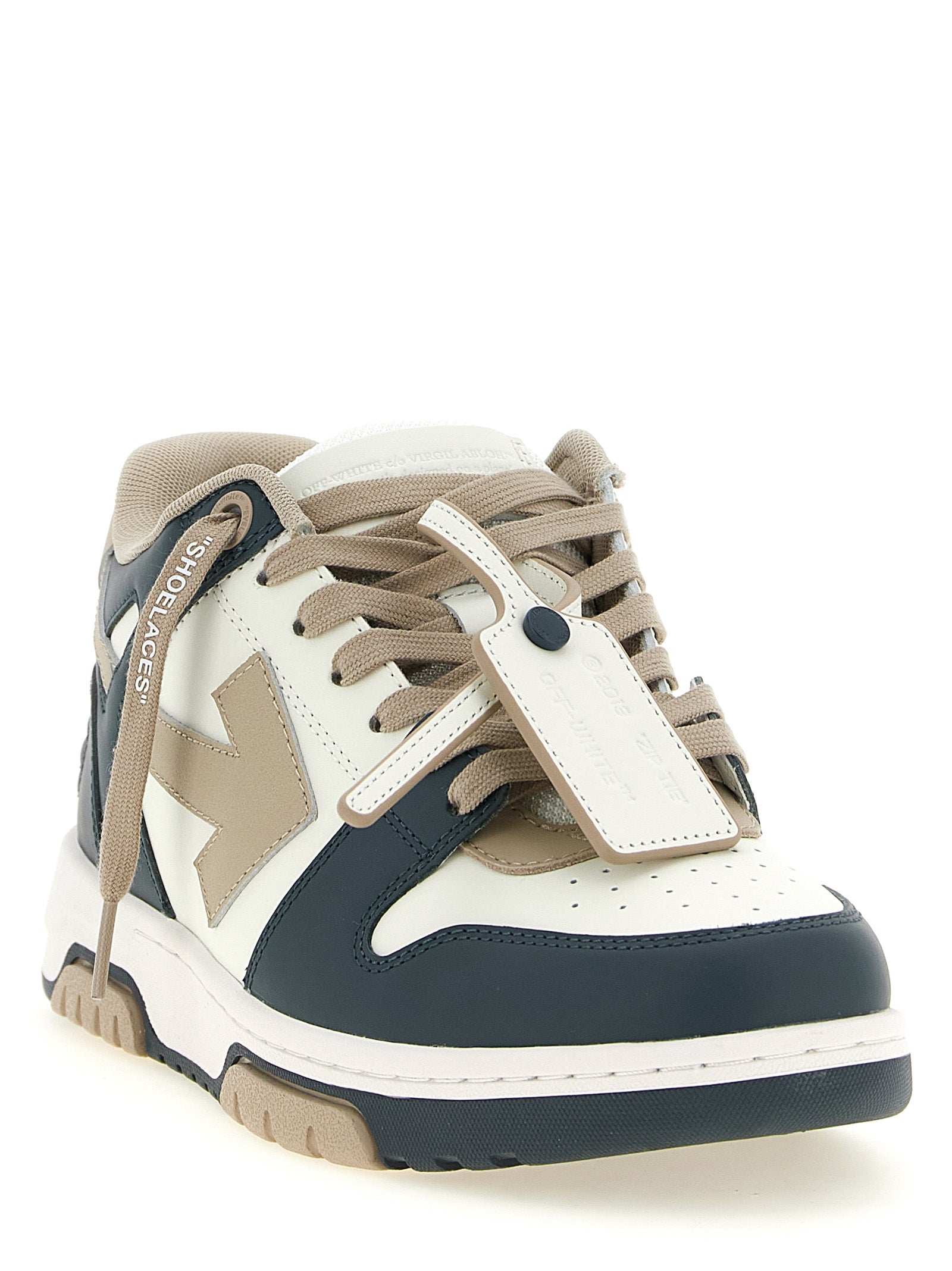 Off-White Multicolor Cowhide Low Top Sneakers - Elevate Your Style