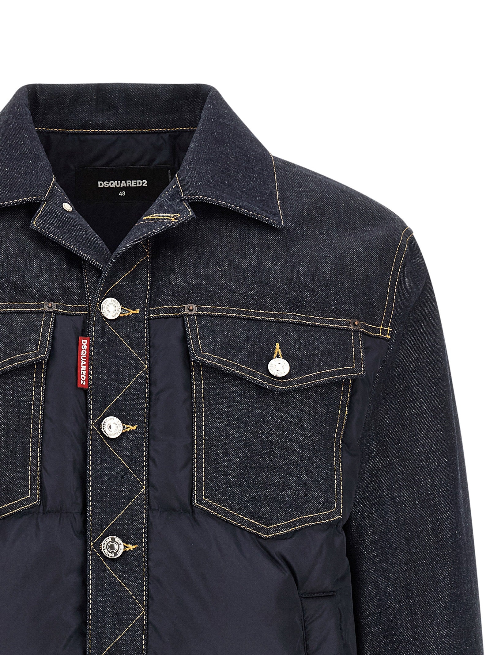 Dsquared² Blue Cotton Denim Jacket - Elevate Your Wardrobe
