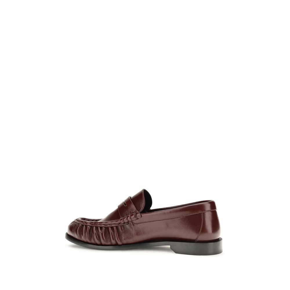 Saint Laurent Slip-On Loafers - Timeless Elegance in Bordeaux
