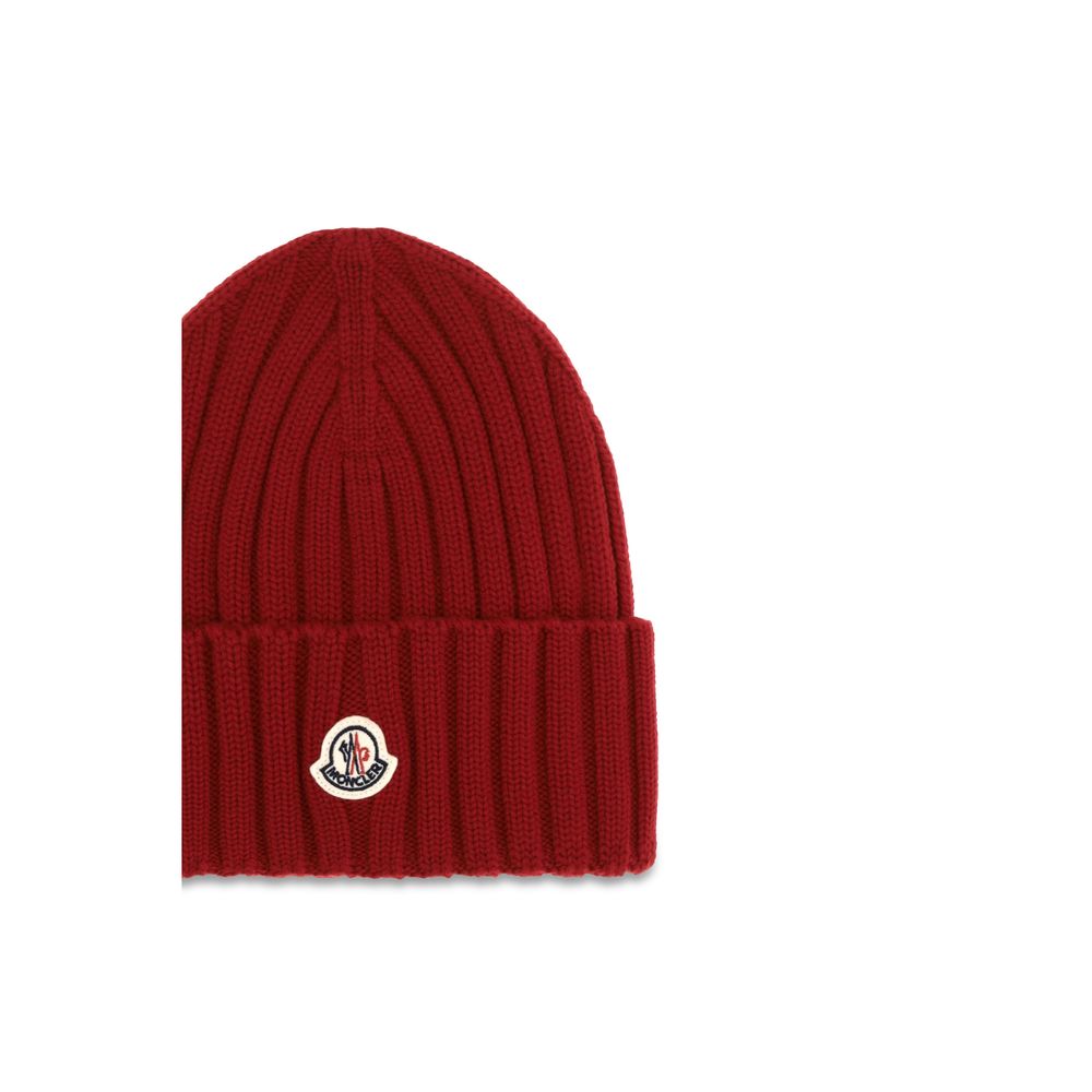 Moncler Multicolor Wool Beanie - Luxury Ribbed Knit Accessory