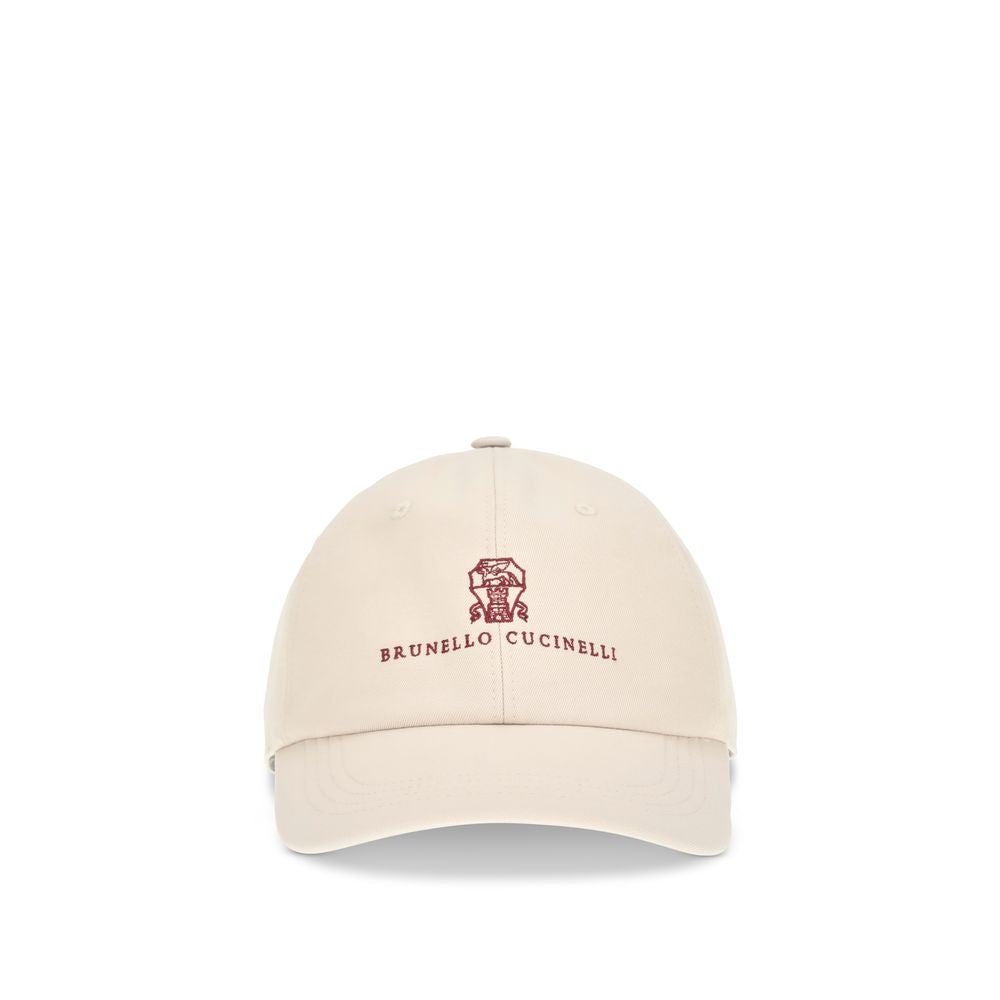 Brunello Cucinelli Beige Cotton Baseball Hat - Timeless Luxury