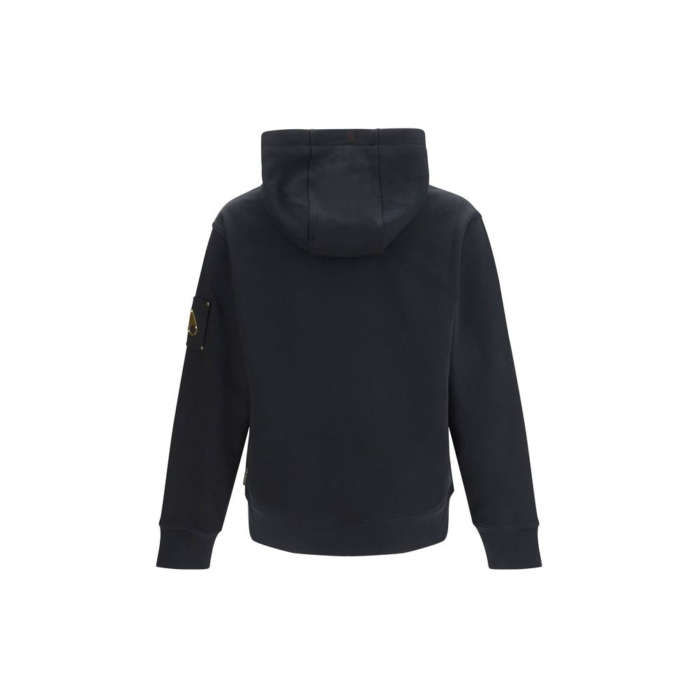 Moose Knuckles Black Cotton Sweatshirt - Elevate Your Wardrobe