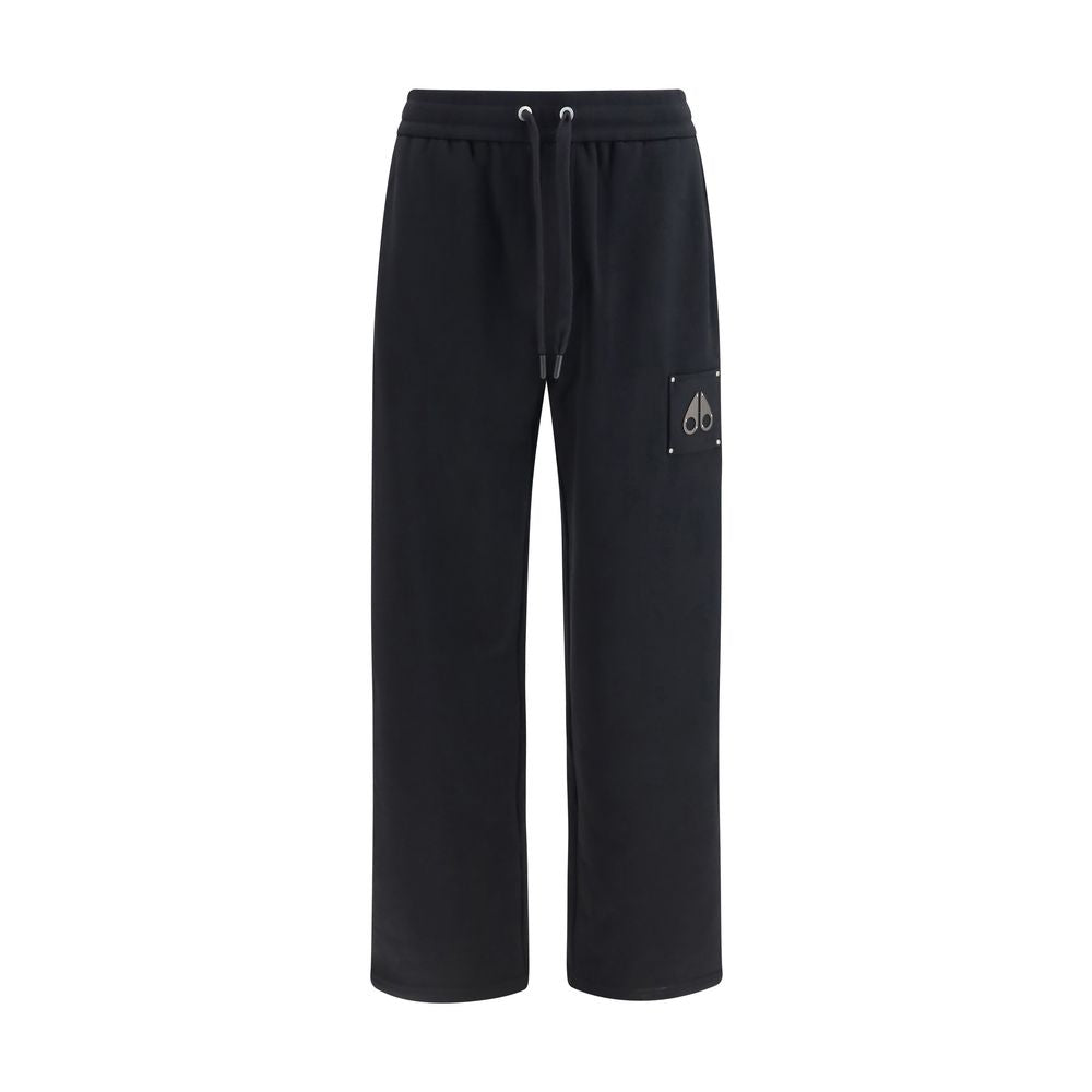 Moose Knuckles Black Cotton Casual Pants - Effortless Luxury Style