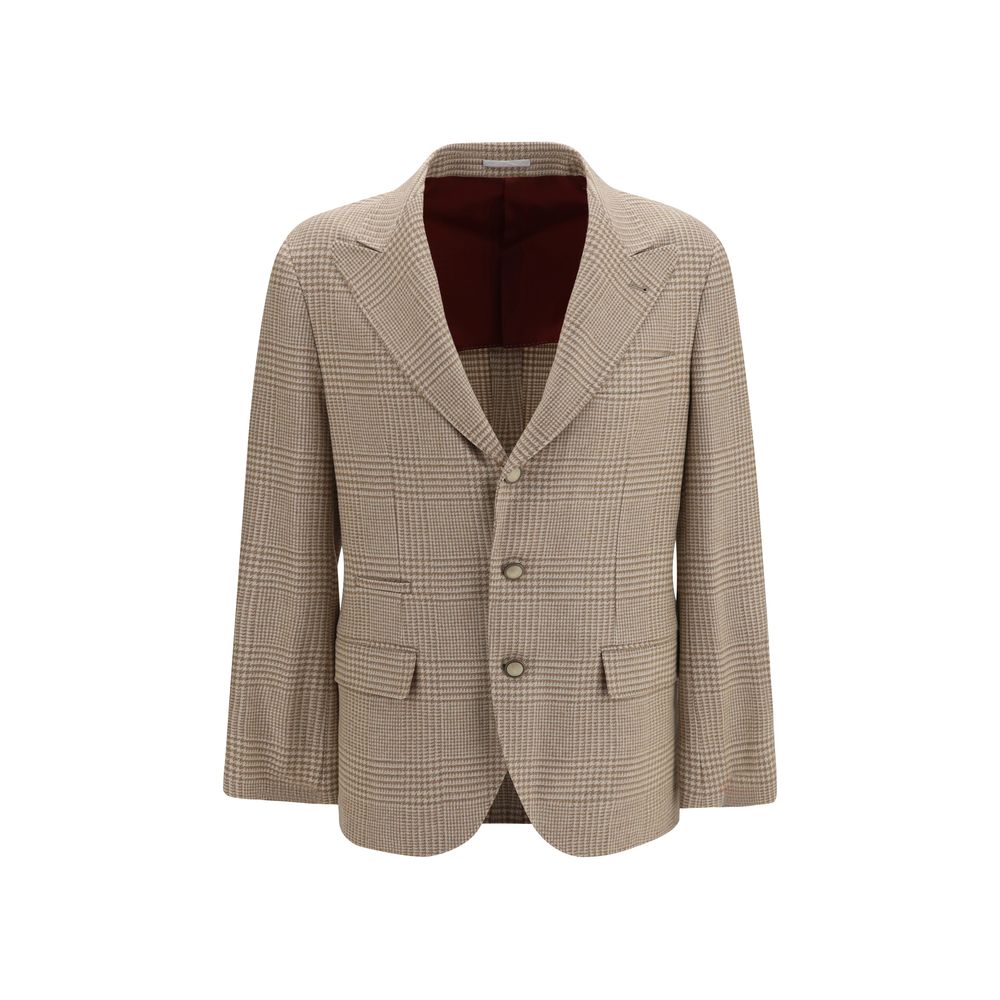 Brunello Cucinelli Beige Cotton Blazer - Timeless Elegance