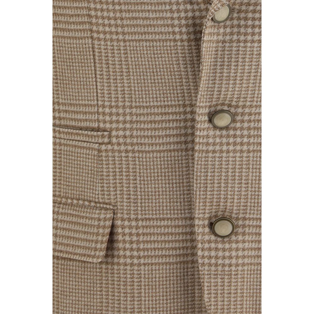Brunello Cucinelli Beige Cotton Blazer - Timeless Luxury Elegance