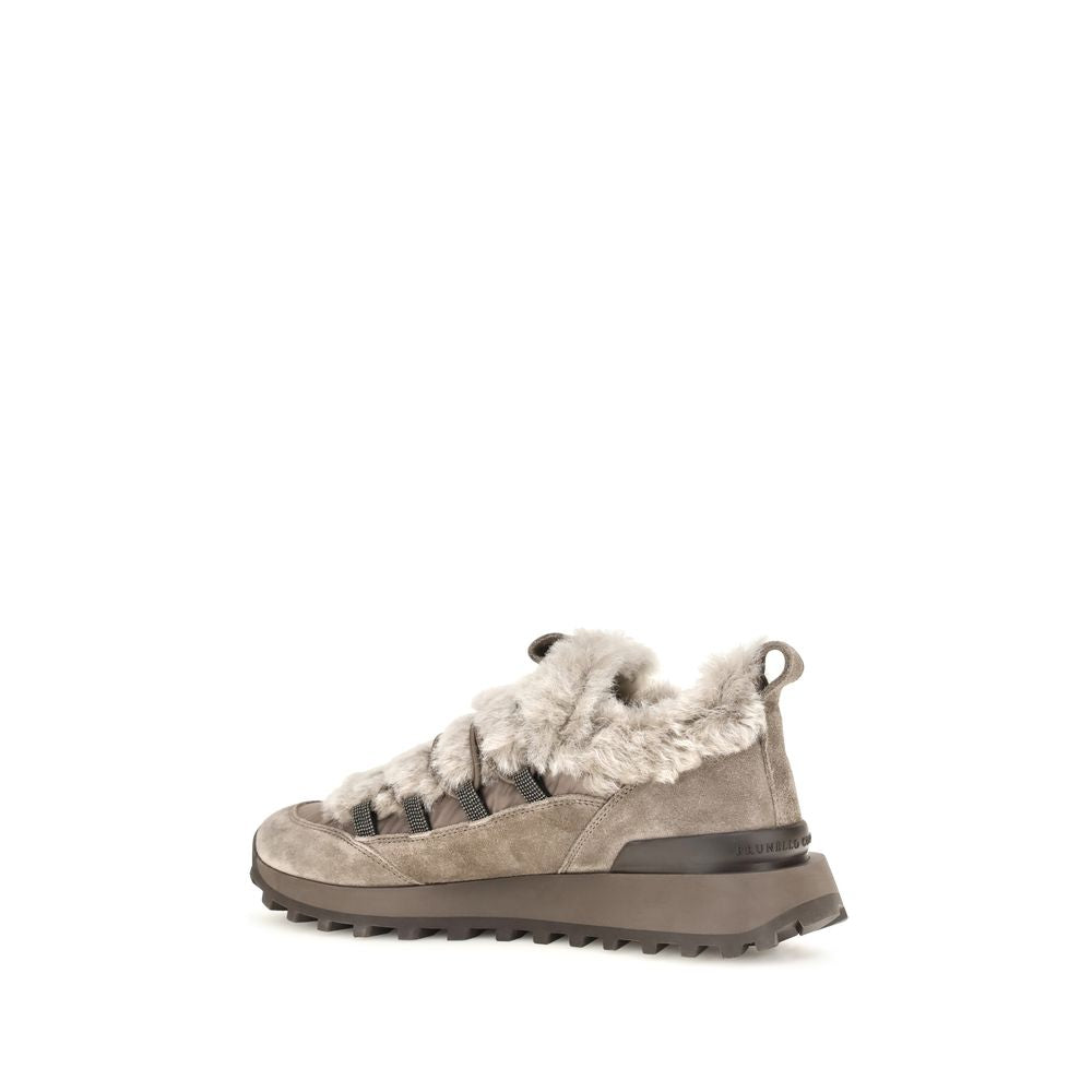Brunello Cucinelli Gray Suede Sneakers - Luxury Comfort Redefined
