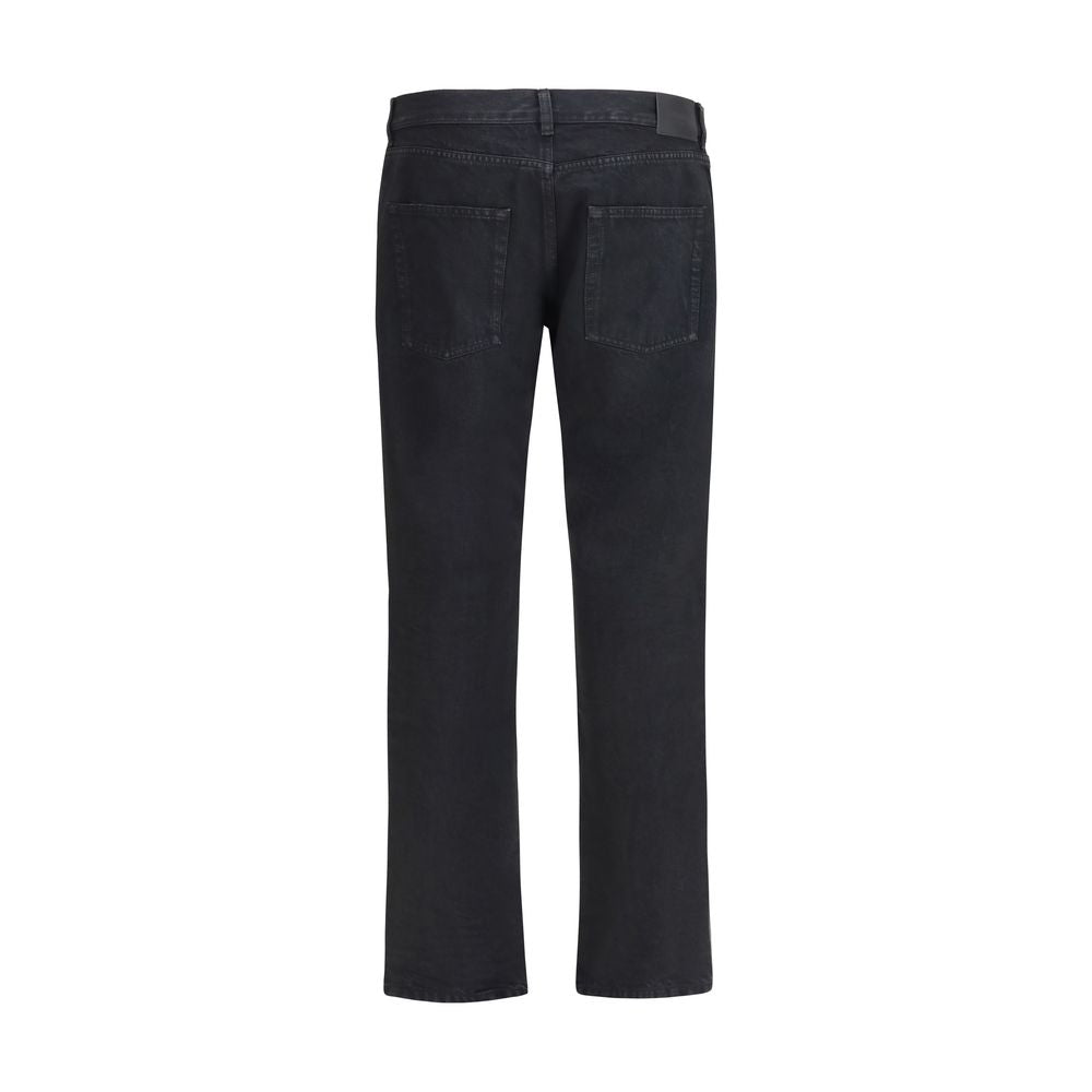 Saint Laurent Slim Fit Jeans - Timeless Luxury in Black Cotton