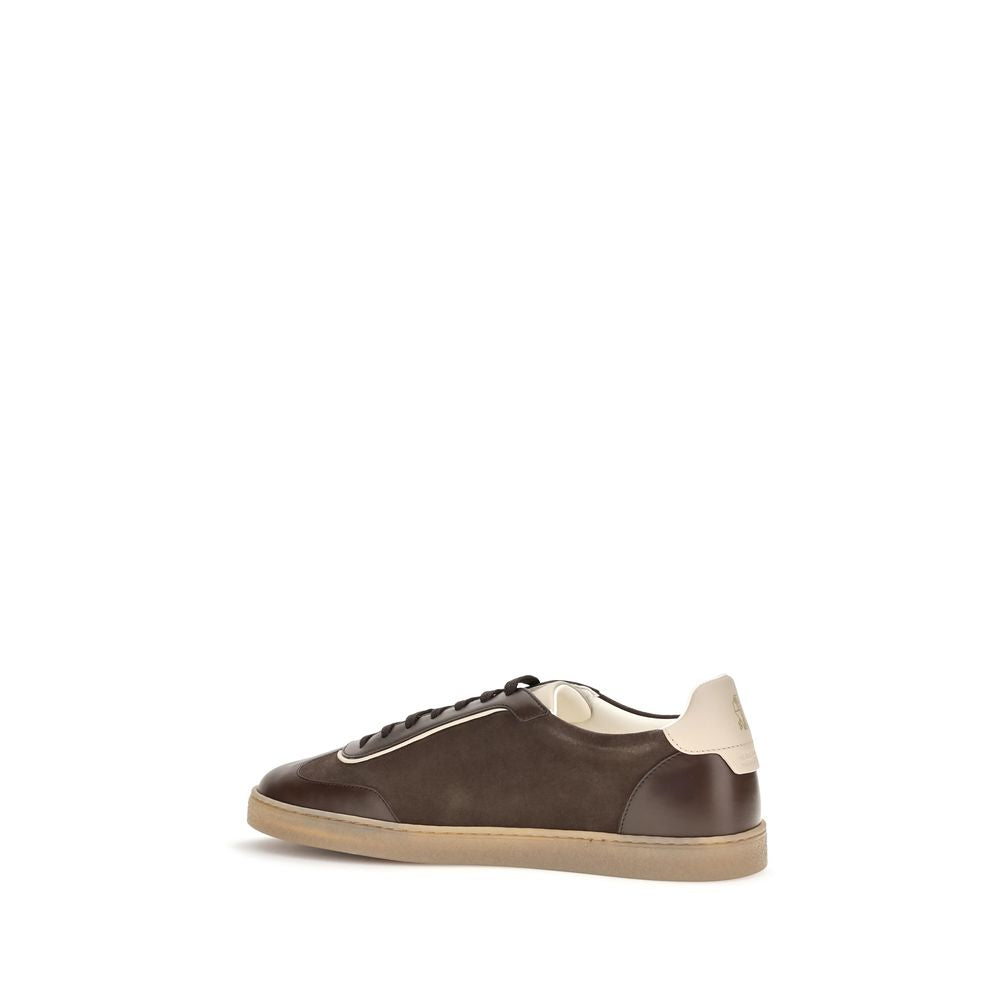 Brunello Cucinelli Low Top Sneakers - Timeless Luxury in Brown Calf Leather