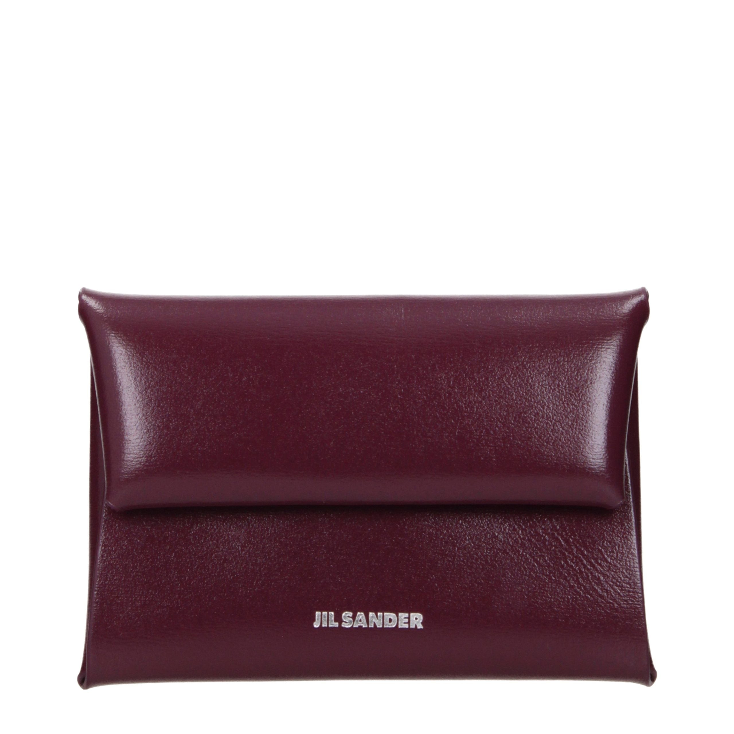 Jil Sander Red Leather Wallet - Exquisite Luxury Accessory
