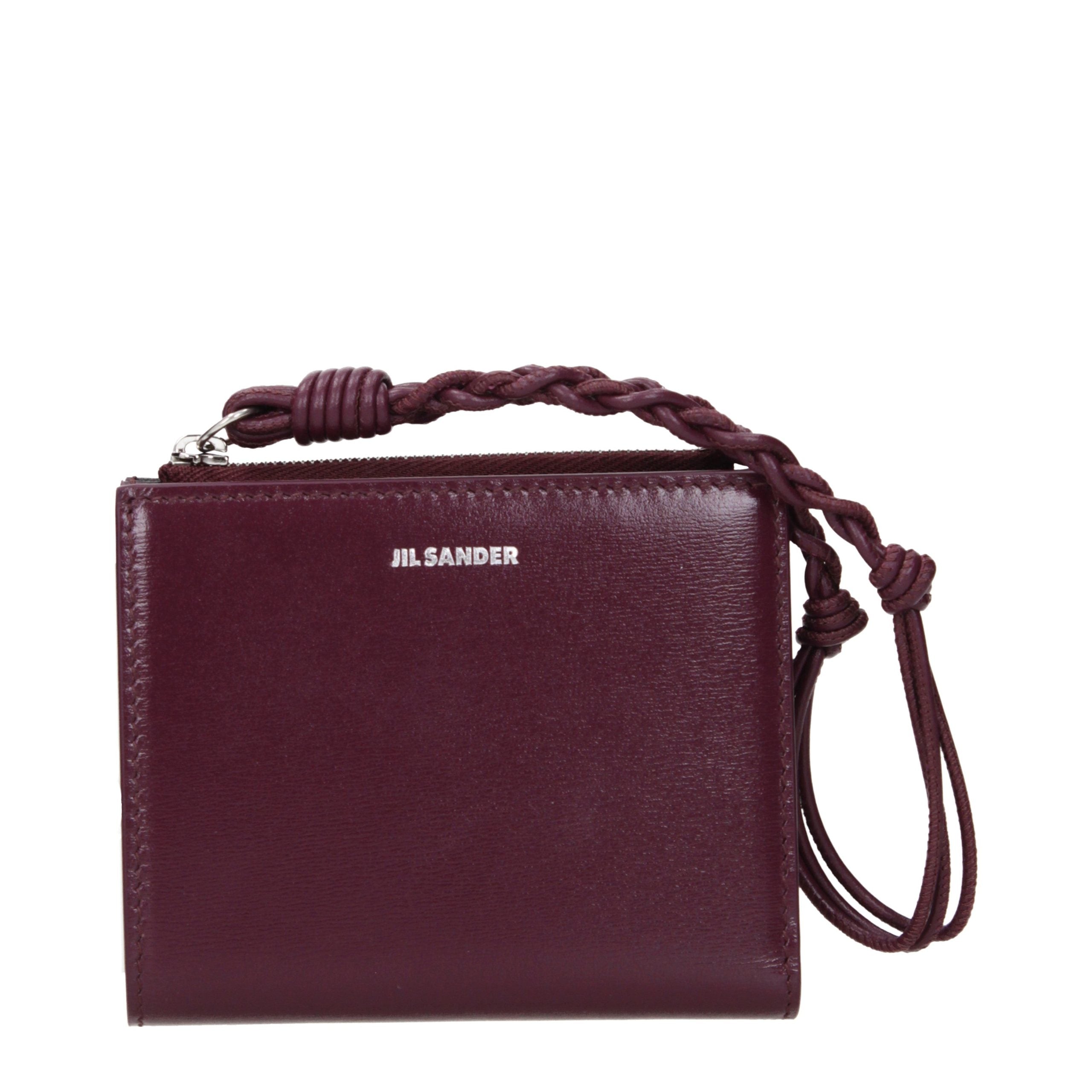 Jil Sander Red Leather Wallet - Exquisite Luxury Accessory