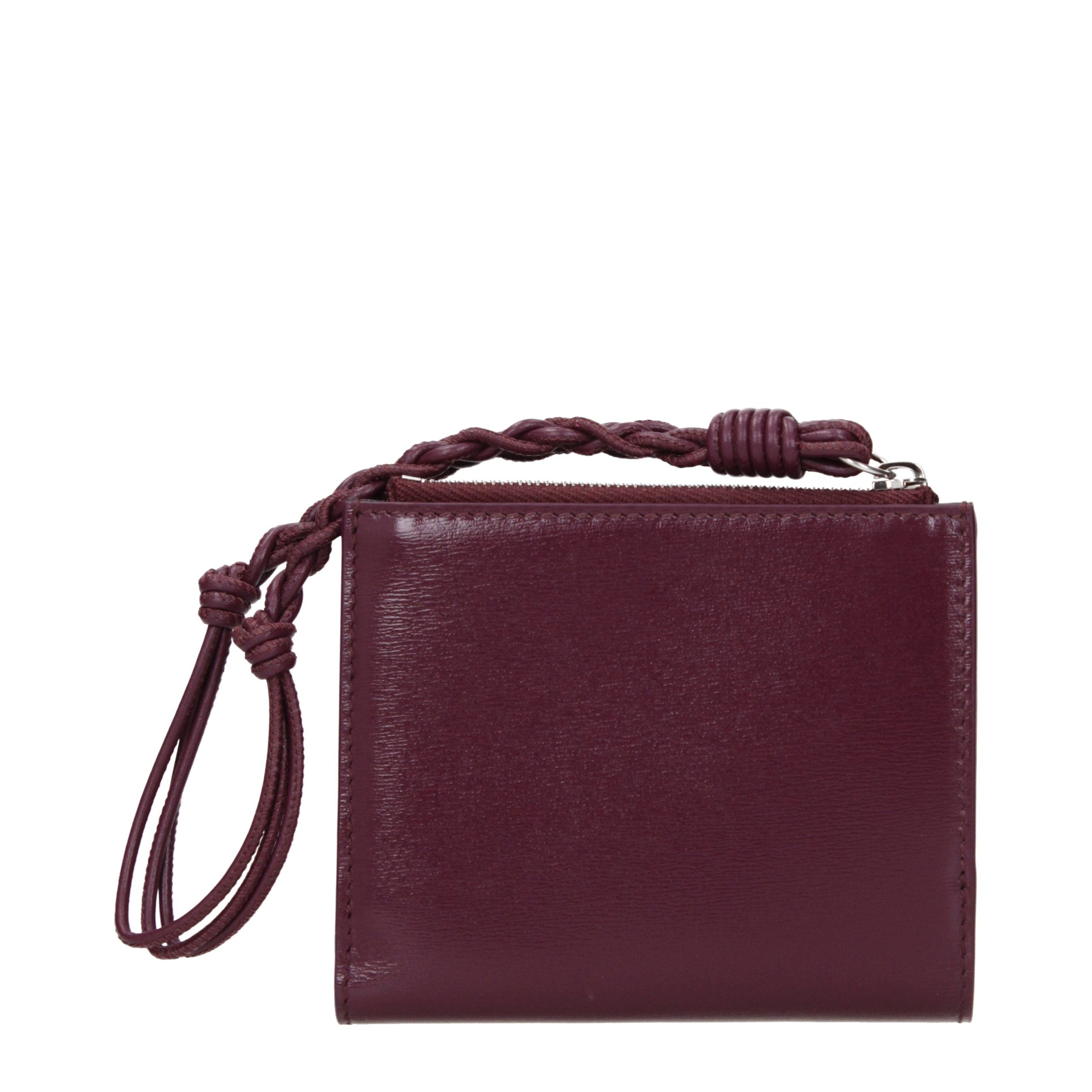 Jil Sander Red Leather Wallet - Exquisite Luxury Accessory