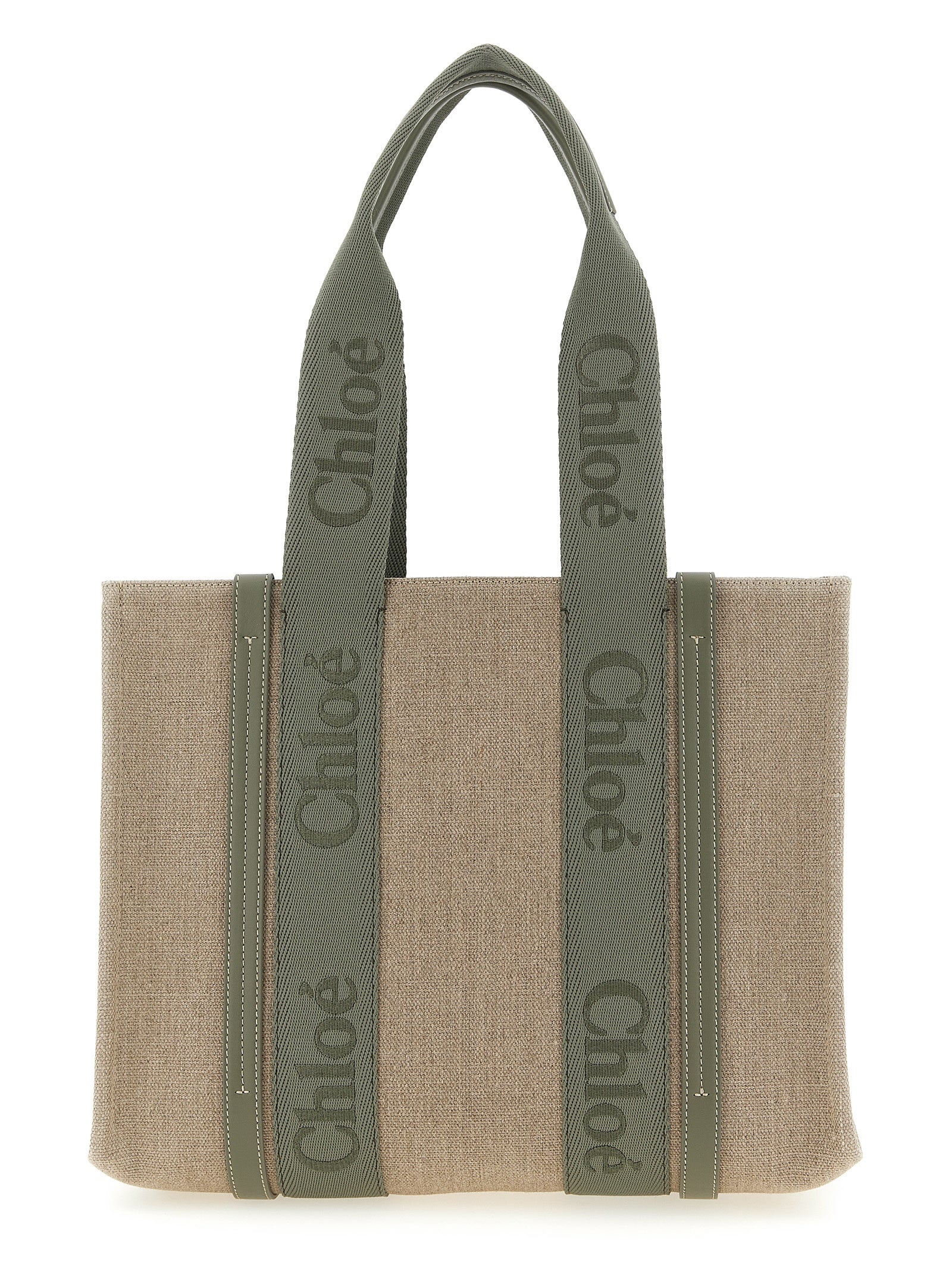 Chloé Bicolor Linen Tote Bag - Timeless Elegance Redefined