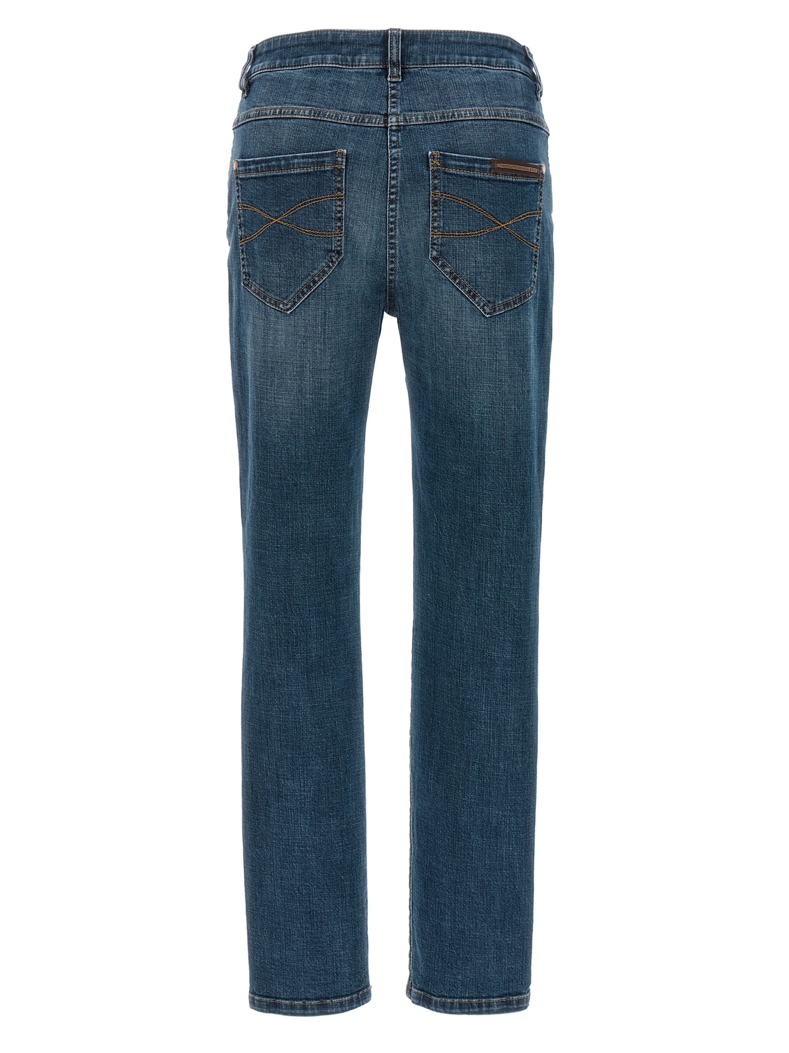 Indulge in the exquisite Brunello Cucinelli Blue Cotton Straight-Leg Jeans, where luxurious craftsmanship meets timeless elegance, perfect for any discerning wardrobe.