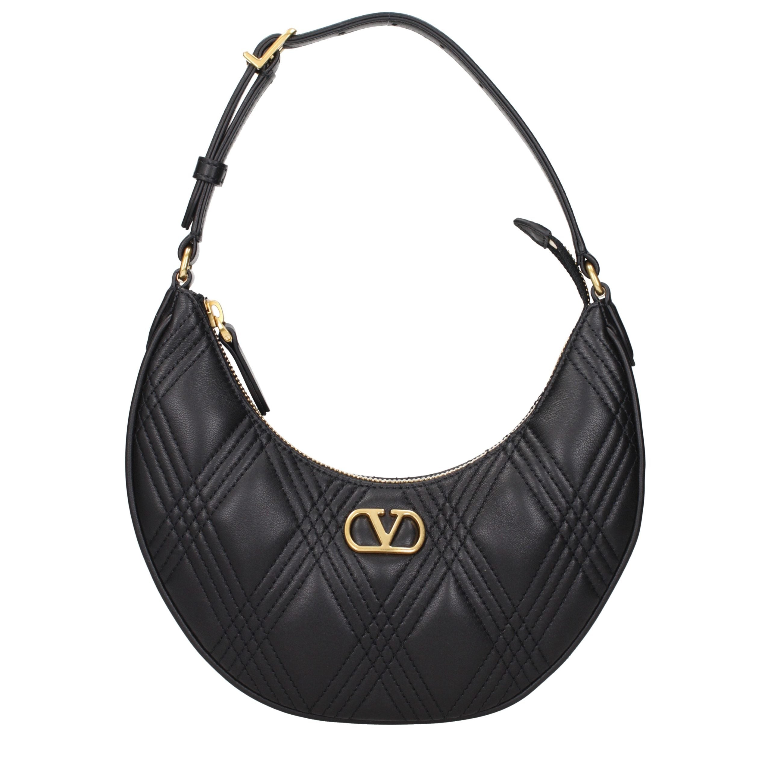 Valentino Garavani Black Leather Shoulder Bag - Timeless Luxury