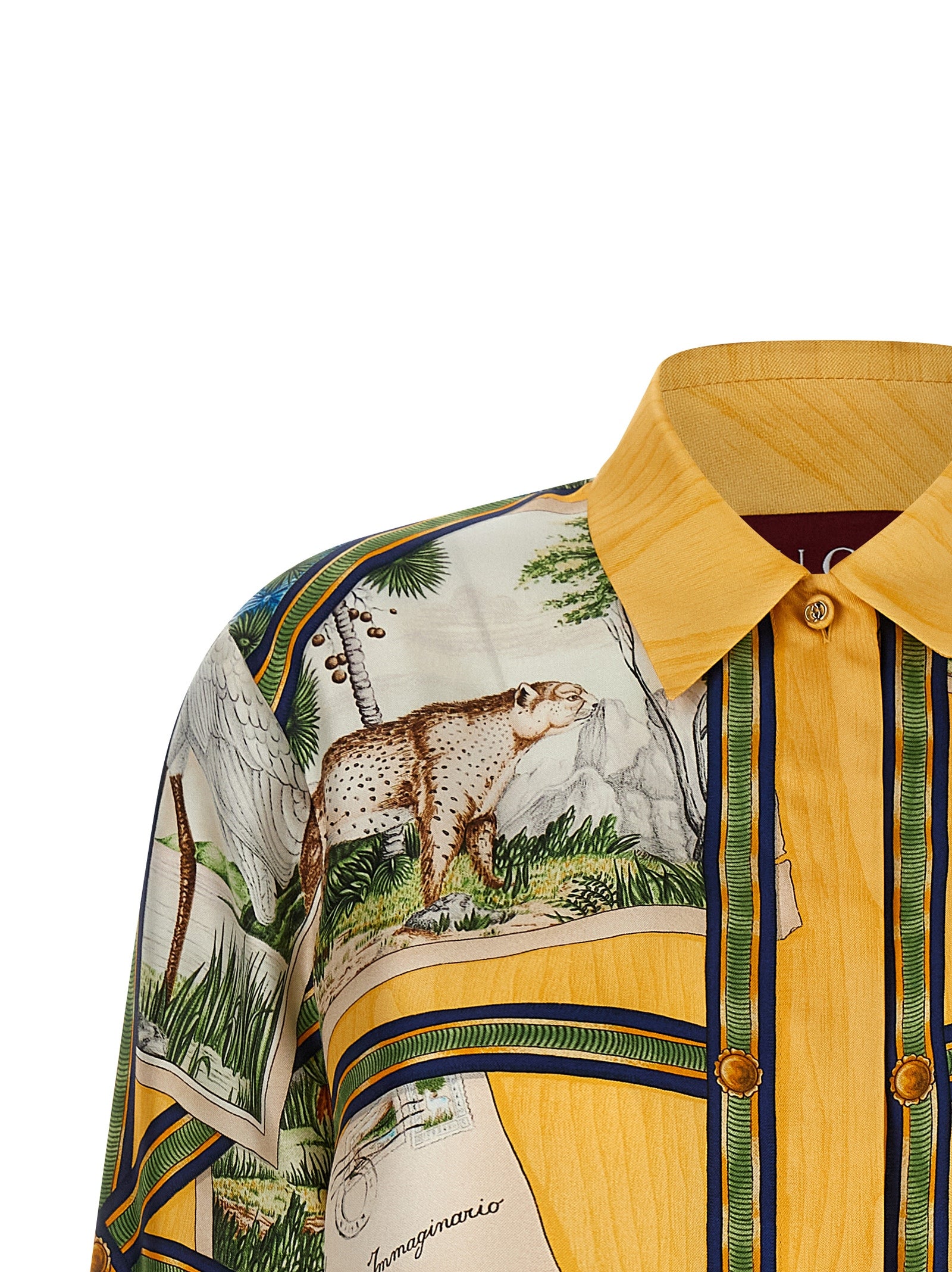 Gucci Multicolor Silk Blouse - Exquisite Animal Print Elegance