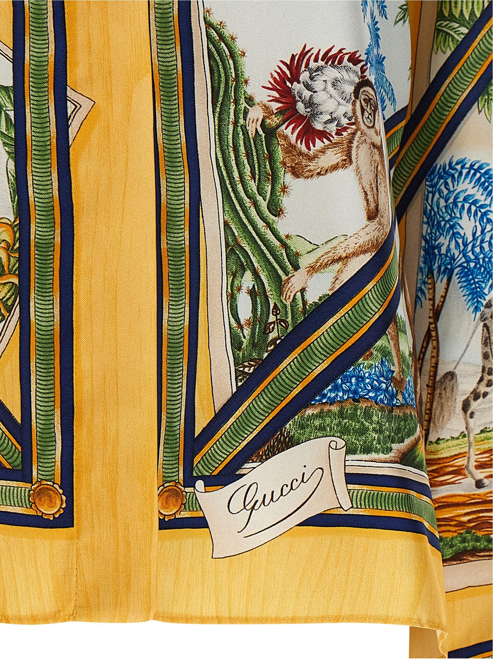 Gucci Multicolor Silk Blouse - Exquisite Luxury Animal Print