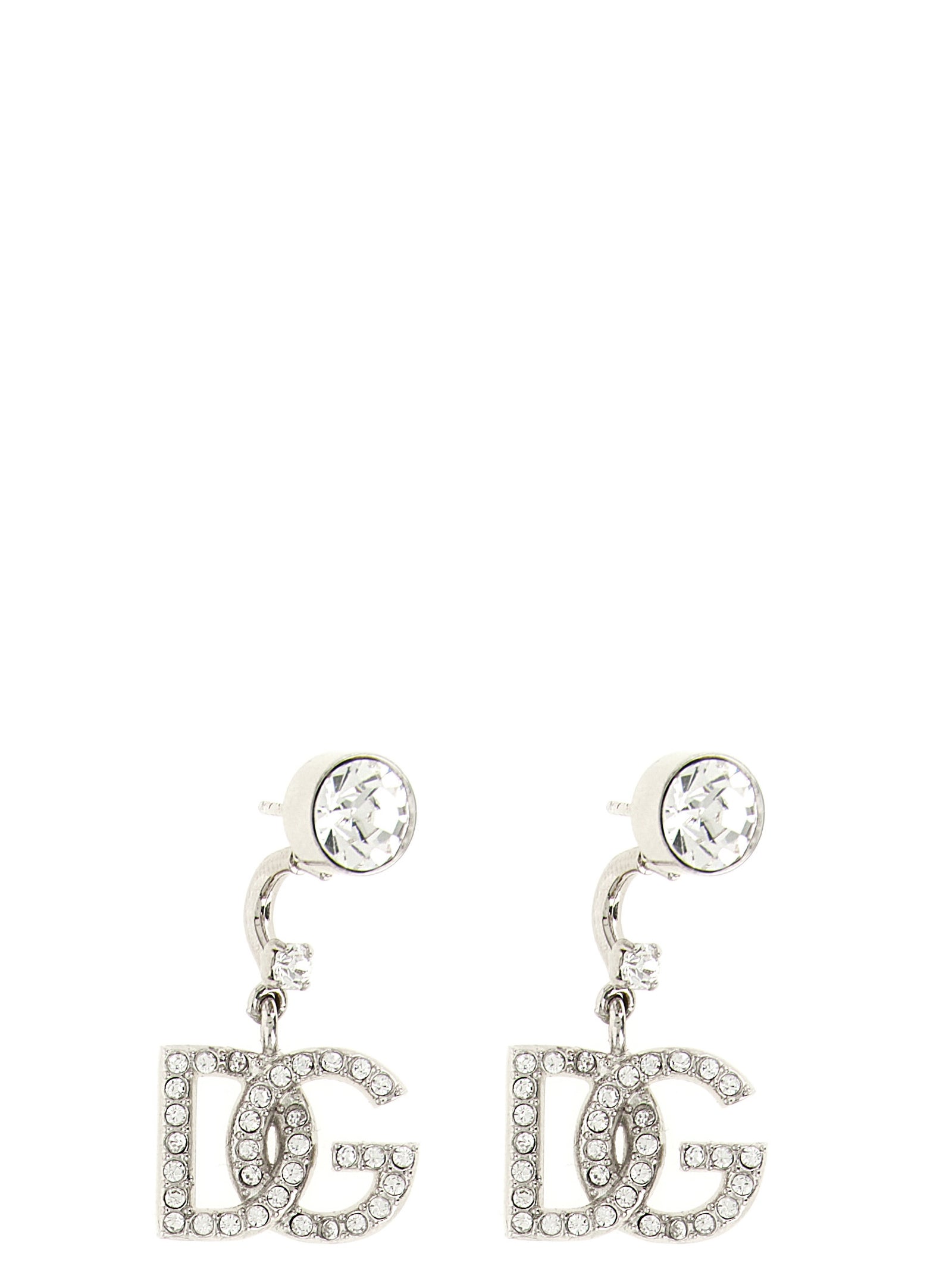 Elevate your elegance with Dolce & Gabbana Silver Brass Earrings, a luxurious statement of contemporary design and exquisite craftsmanship, perfect for any sophisticated occasion.