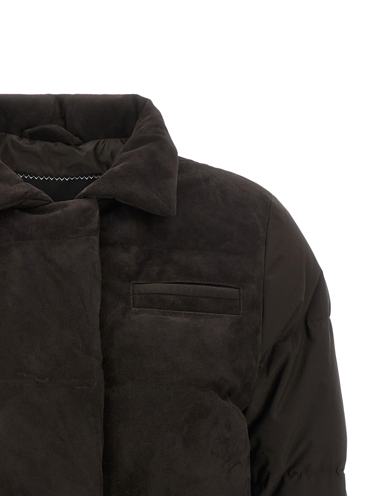 Kiton Brown Polyamide Full-Length Jacket - Timeless Luxury Outerwear