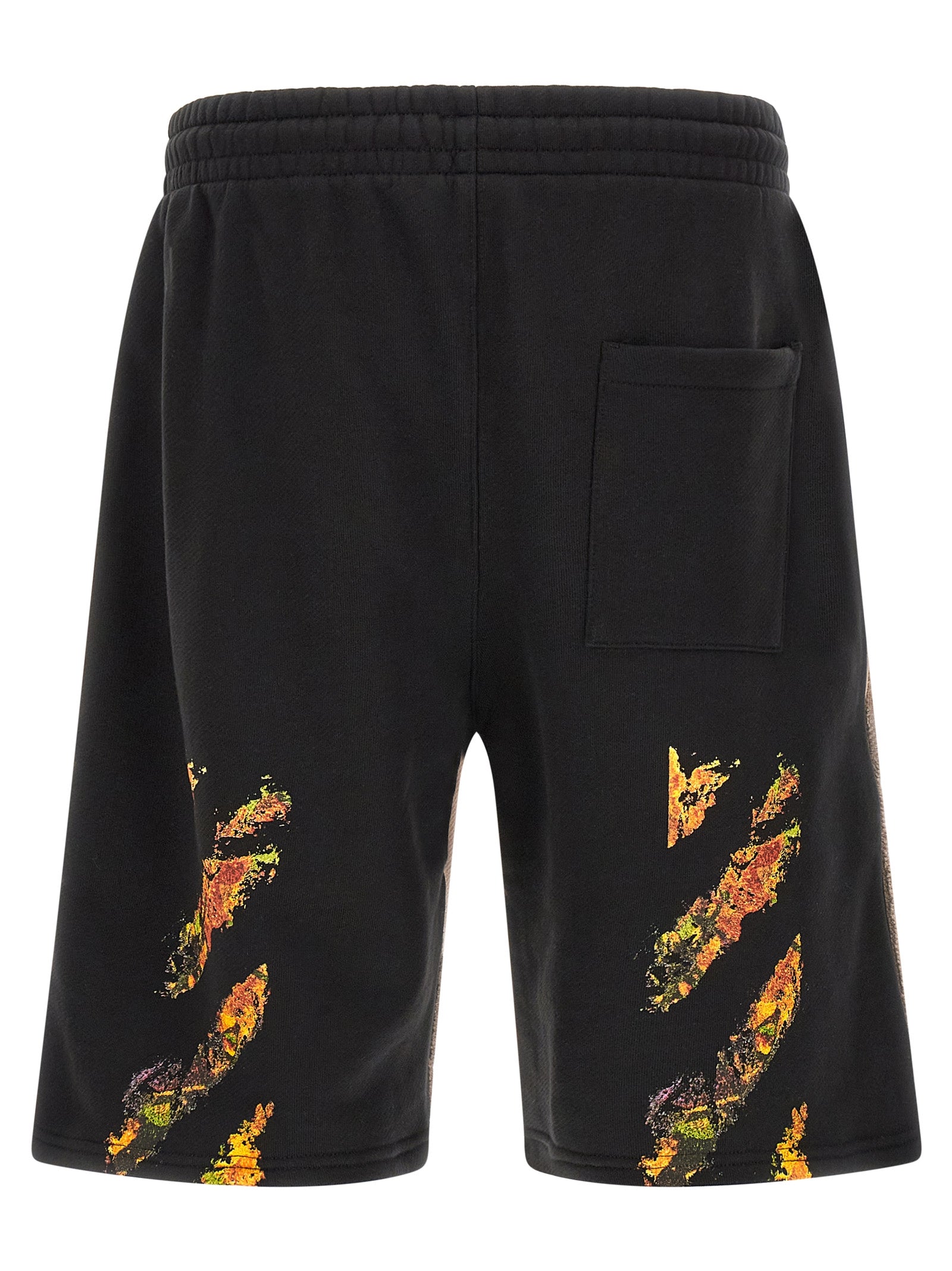 Off-White Multicolor Cotton Bermuda Shorts - Luxe Streetwear Elegance